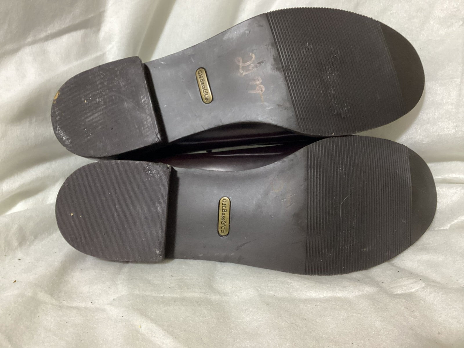 GH Bass & Co Women's Brookfield Berry Dark Brown Slip On Loafers Shoes Size 9M