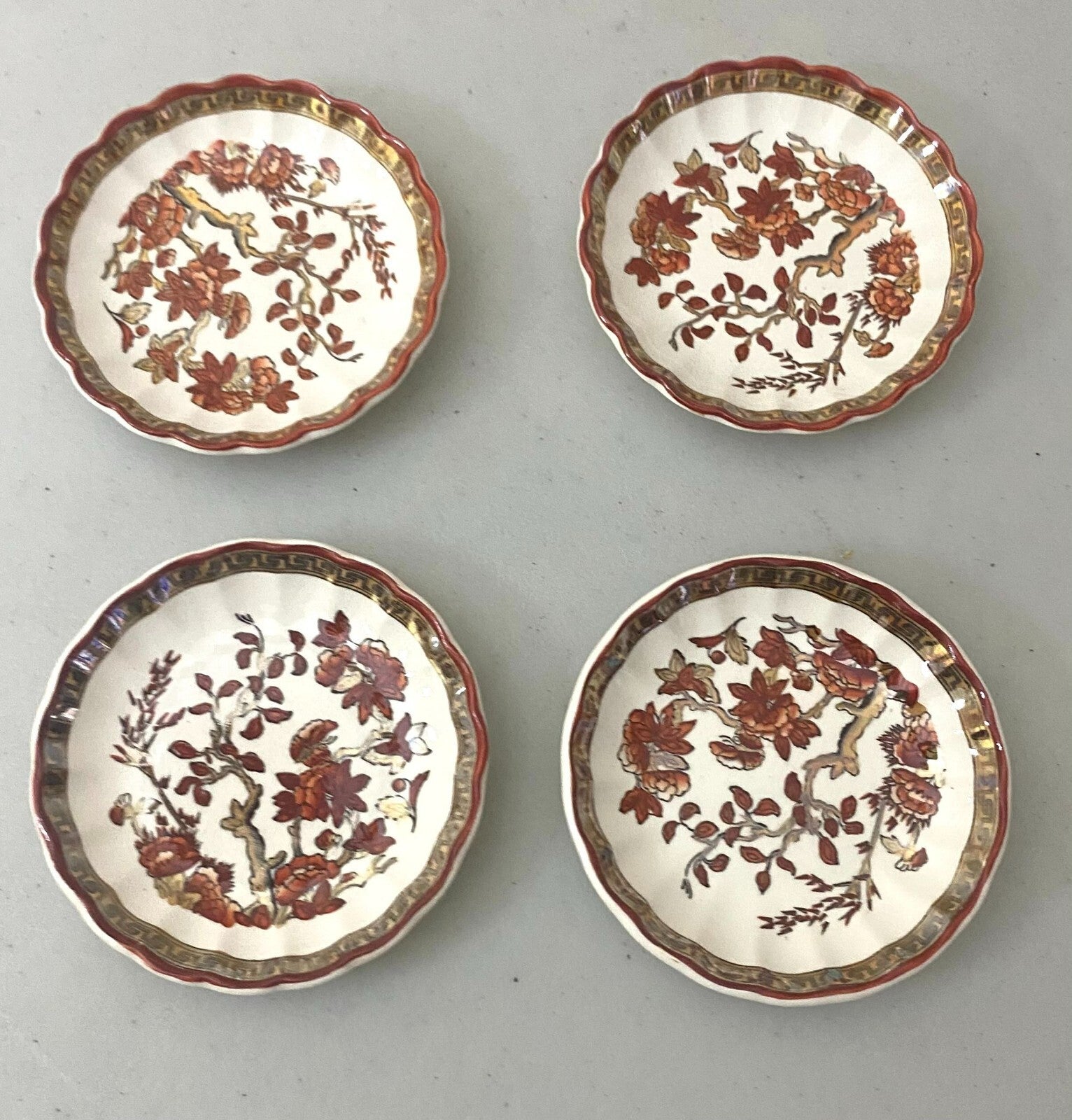 Lot Of 4 Spode Butter Pat/Salt Dishes 3.5 x 0.5