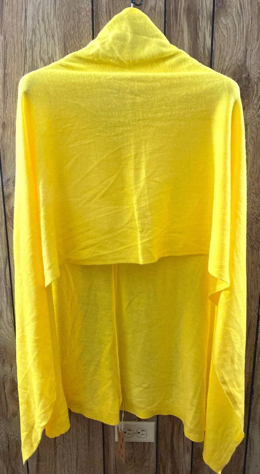 Bright Canary Yellow Women Multiple facets women Sweater One Size