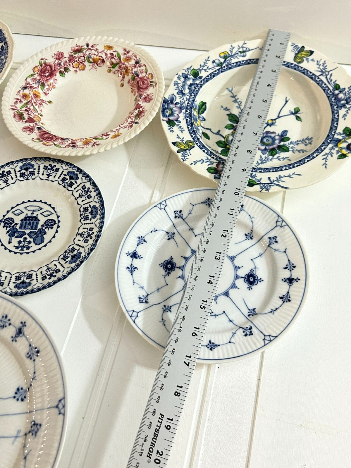 Lot Of 7 Various Assorted Fine China Porcelain Plates