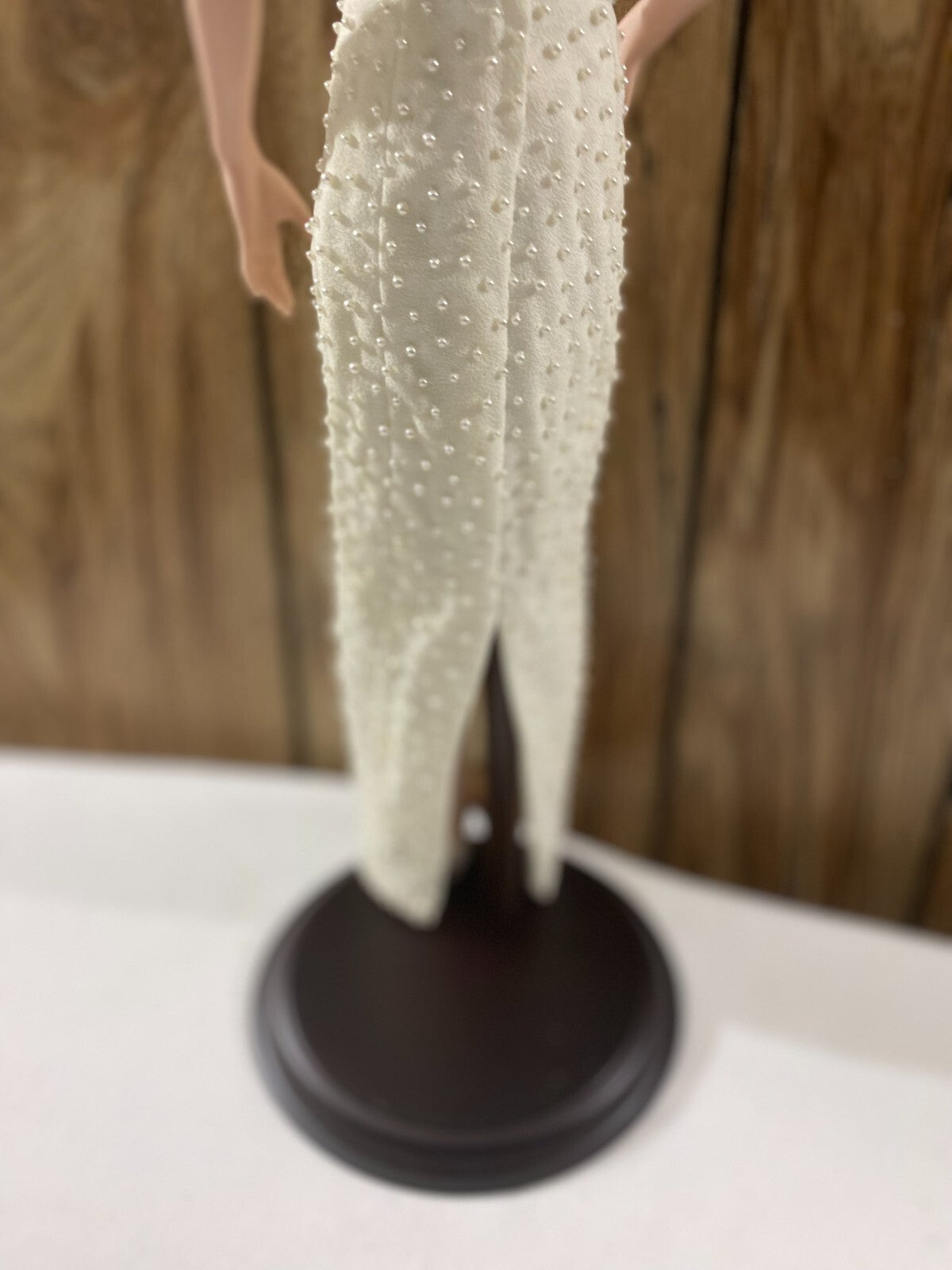 The Franklin Mint Diana Princess Of Wales Pearl Dress Porcelain Portrait Doll