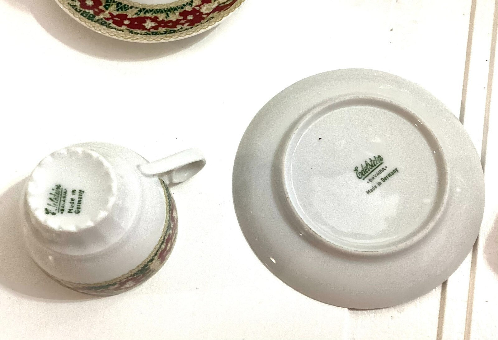 Vintage Edelstein Bavaria Tea Set With Lidded Sugar And Creamer