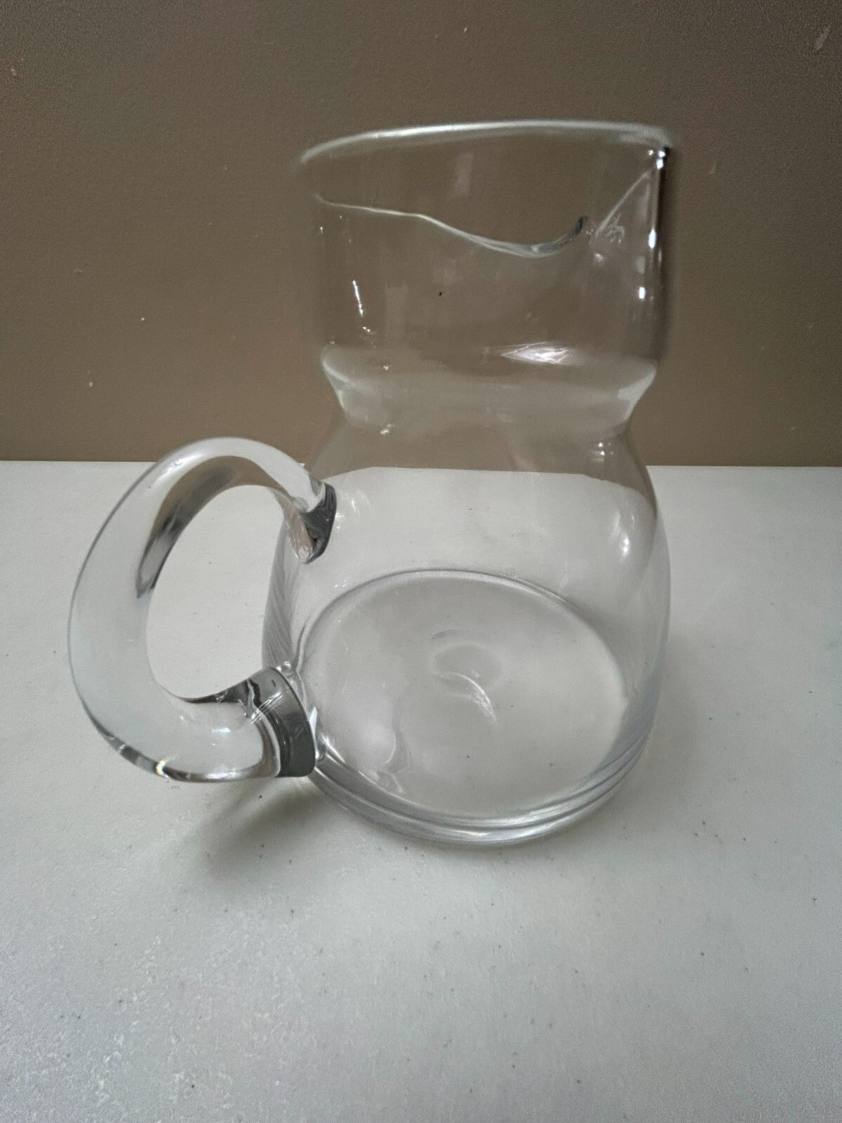 Vintage Kaj Frank Clear Glass Pitcher