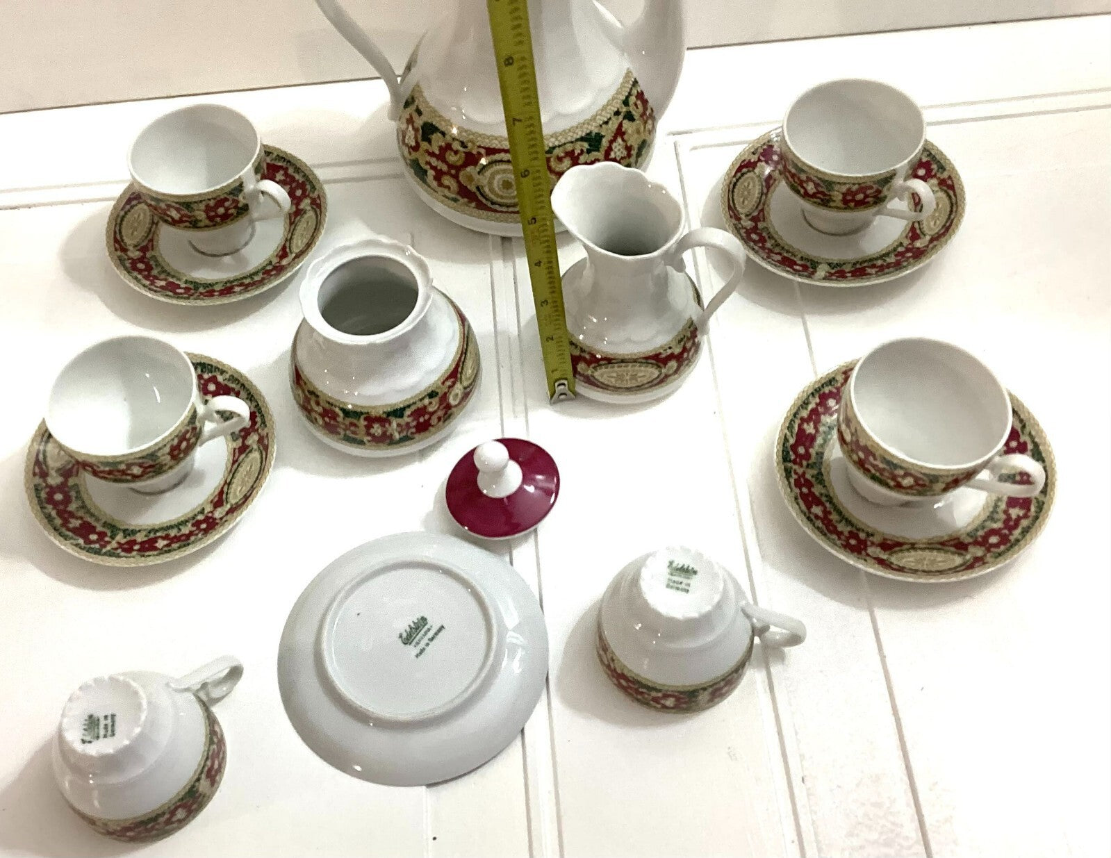 Vintage Edelstein Bavaria Tea Set With Lidded Sugar And Creamer