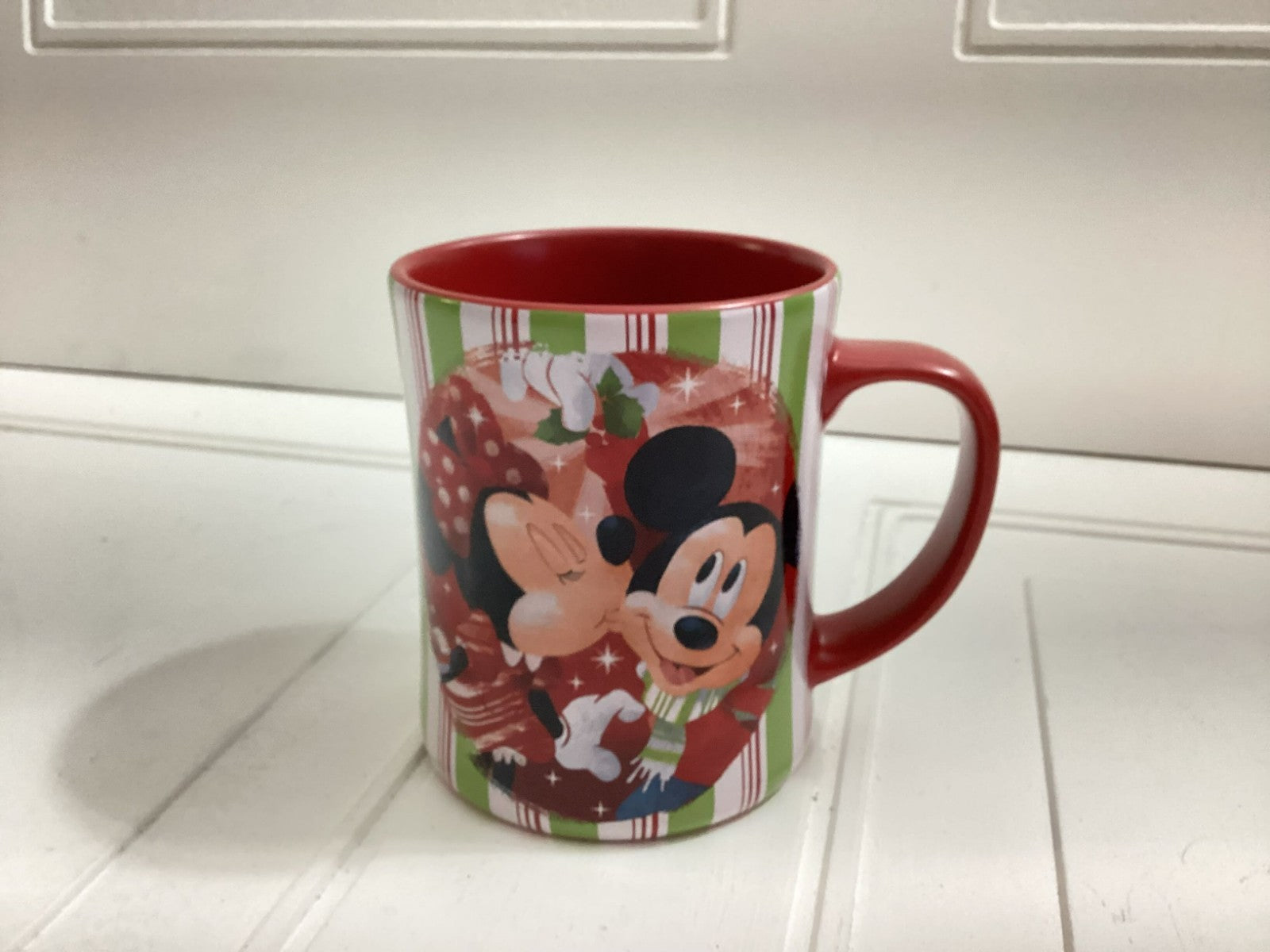 Disney Multicolor Christmas Theme Mickey, Minnie And Pluto Mug