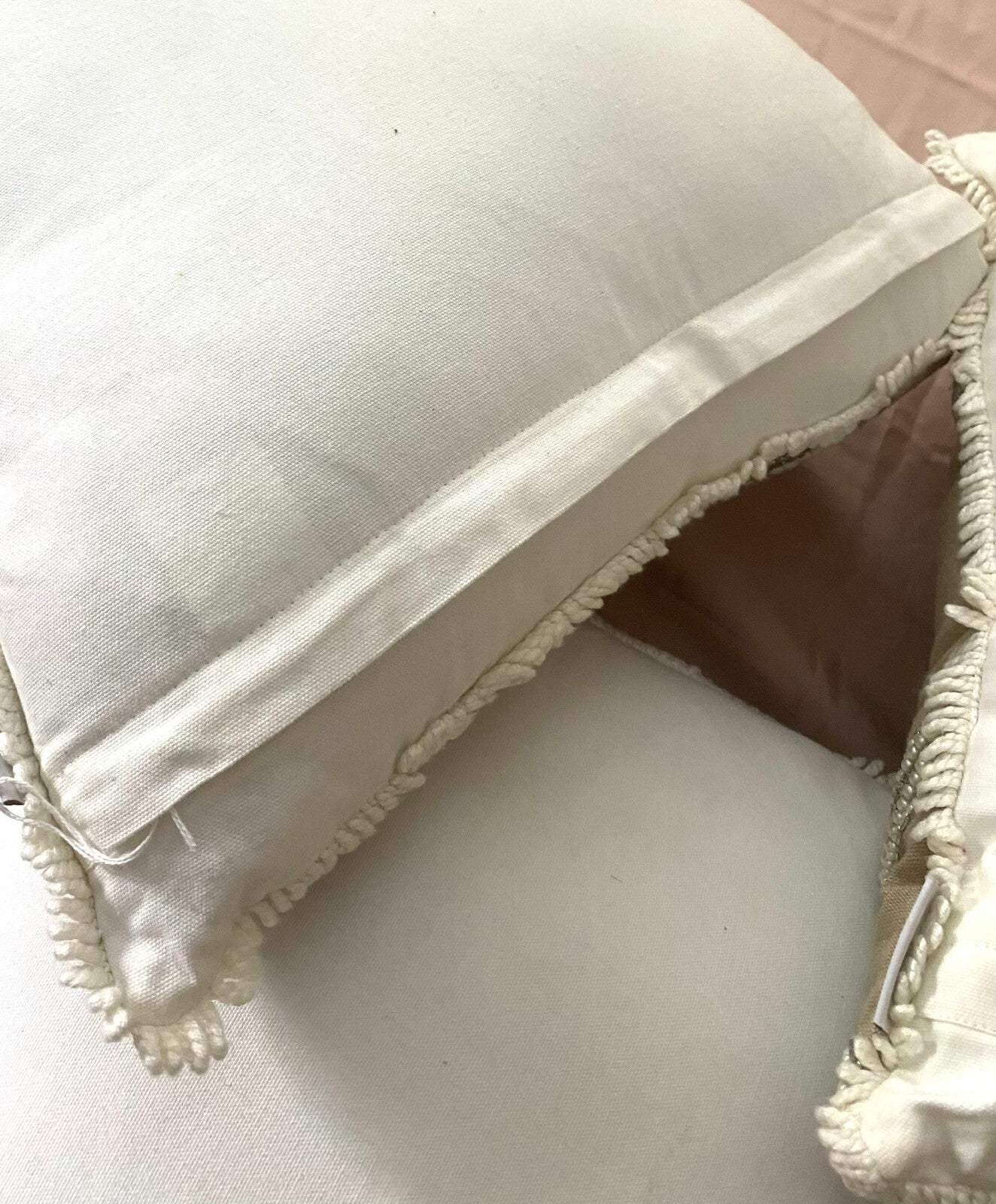 Set of 3 Coastal Collection Starfish Pearl Beaded Square Shape Pillows