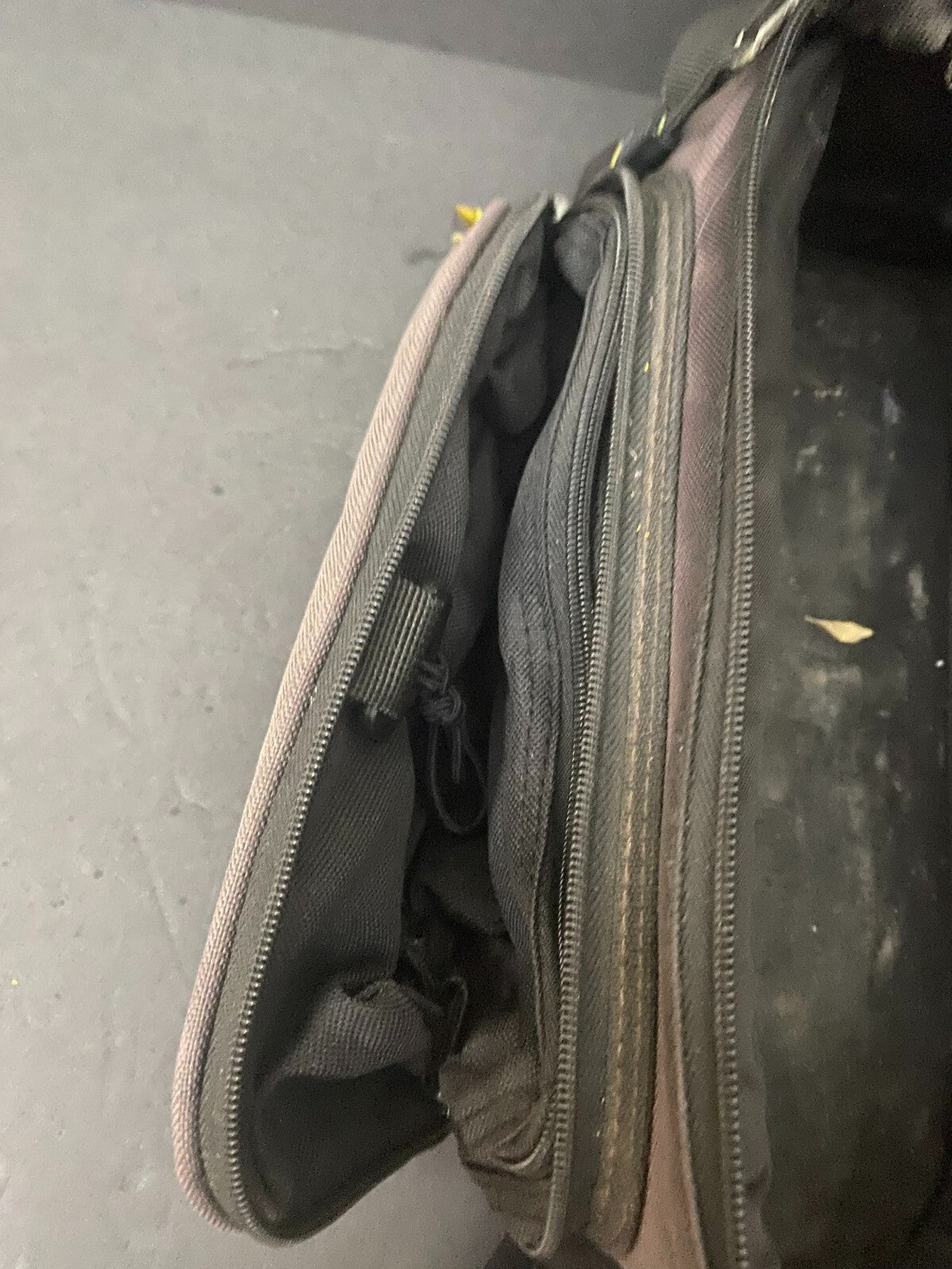 Sunlite Purple Black Zip Closure Camera Bag With Multiple Compartments