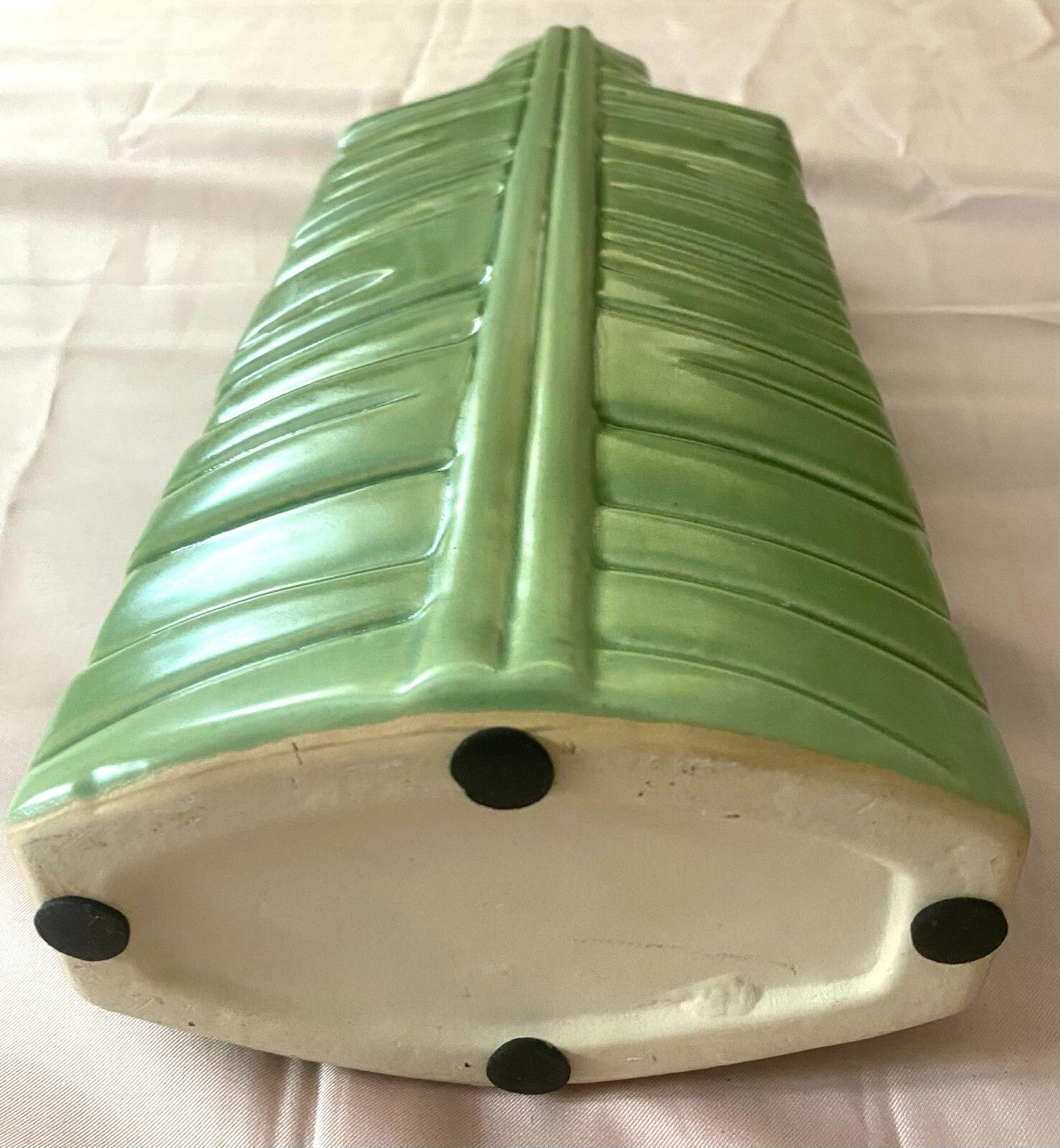 Vintage Green Collectible Display 14 Inches Tall Bottle Vase