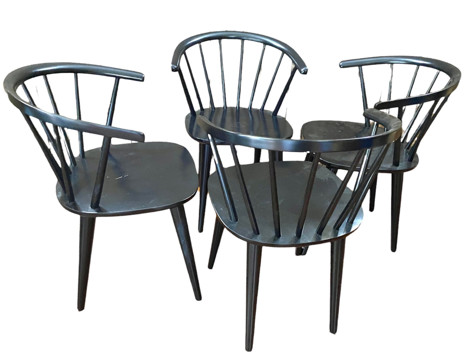 The Florence Black Dining Chairs set of 4