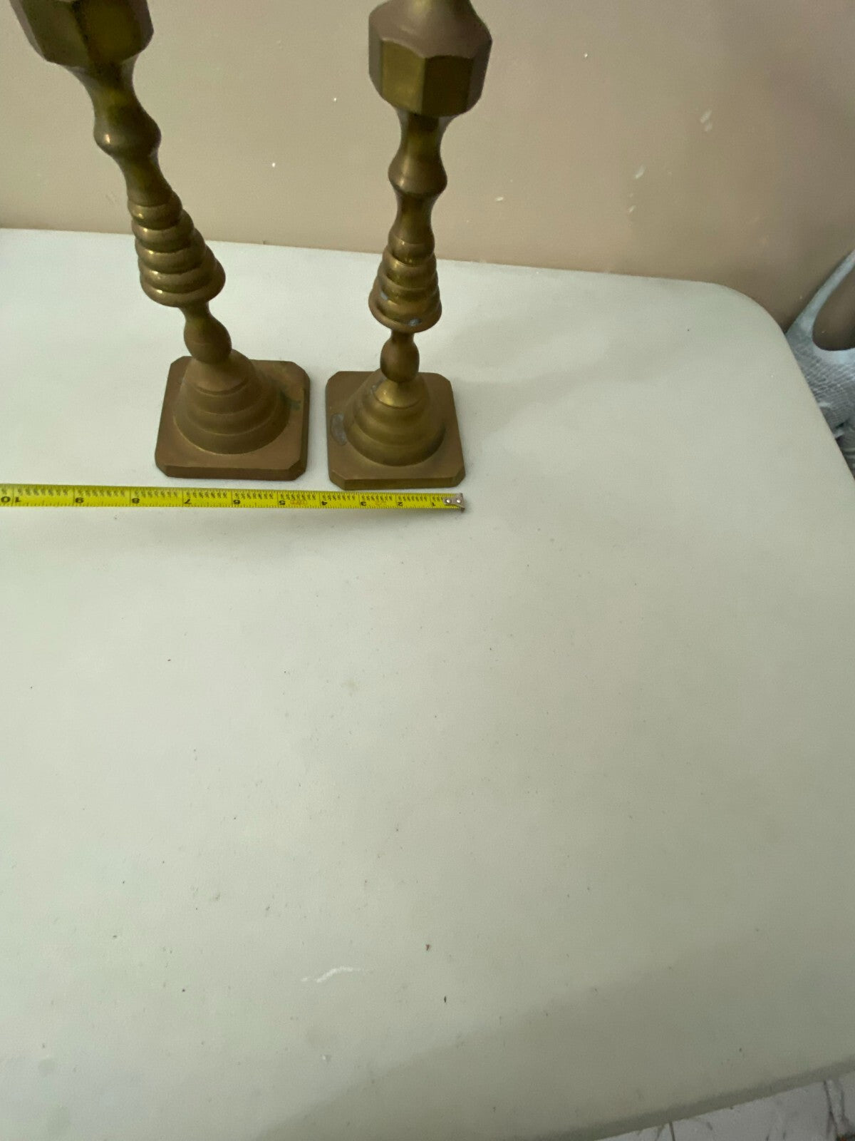 Set Of 2 Vintage W.M. Rogers And Son Solid Brass Candlestick Holder