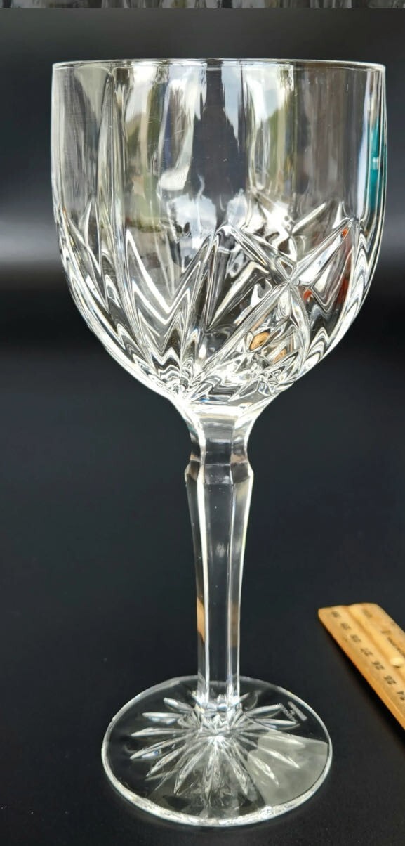 Set Of 4 Waterford Marquis Crystal Brookside Wine Glass/Water Goblets