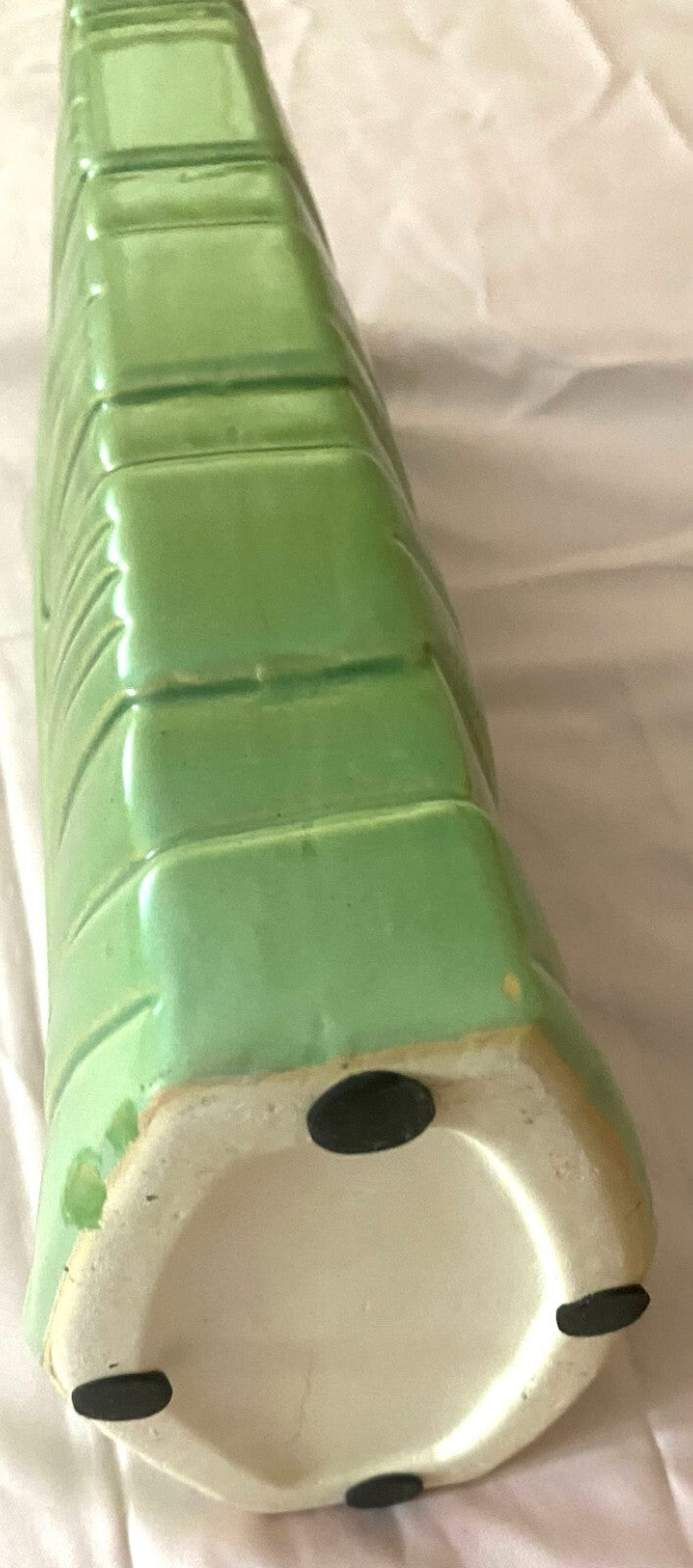 Vintage Green Collectible Display 14 Inches Tall Bottle Vase