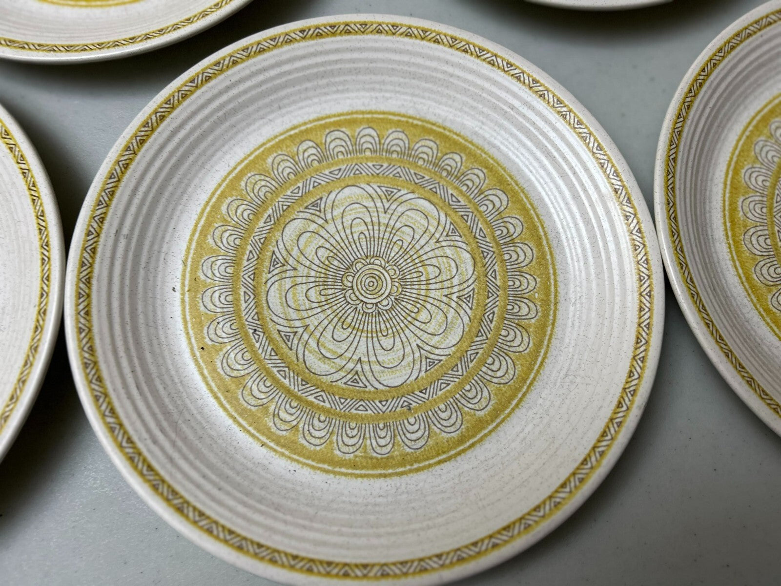 Vintage Set Of 7 Franciscan Earthenware Oven Safe Dinner Plate