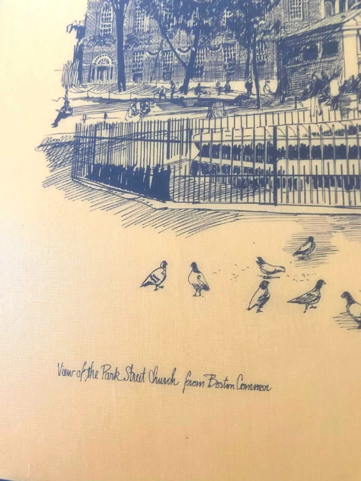 Lot of 4 Laminated Arts Old Boston Series by Robert E. Kennedy