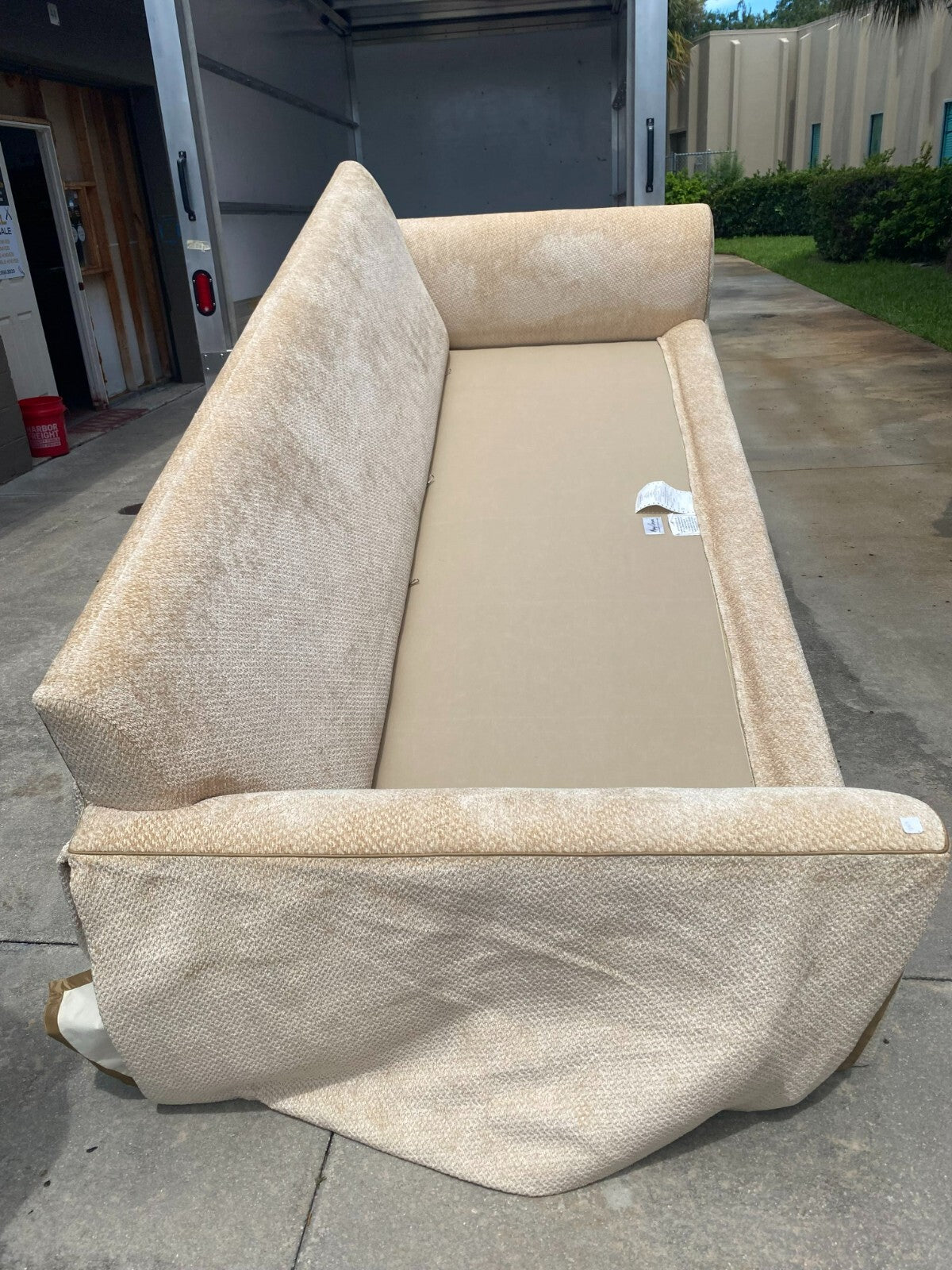 Marge Carson Extra Large Beige Sofa