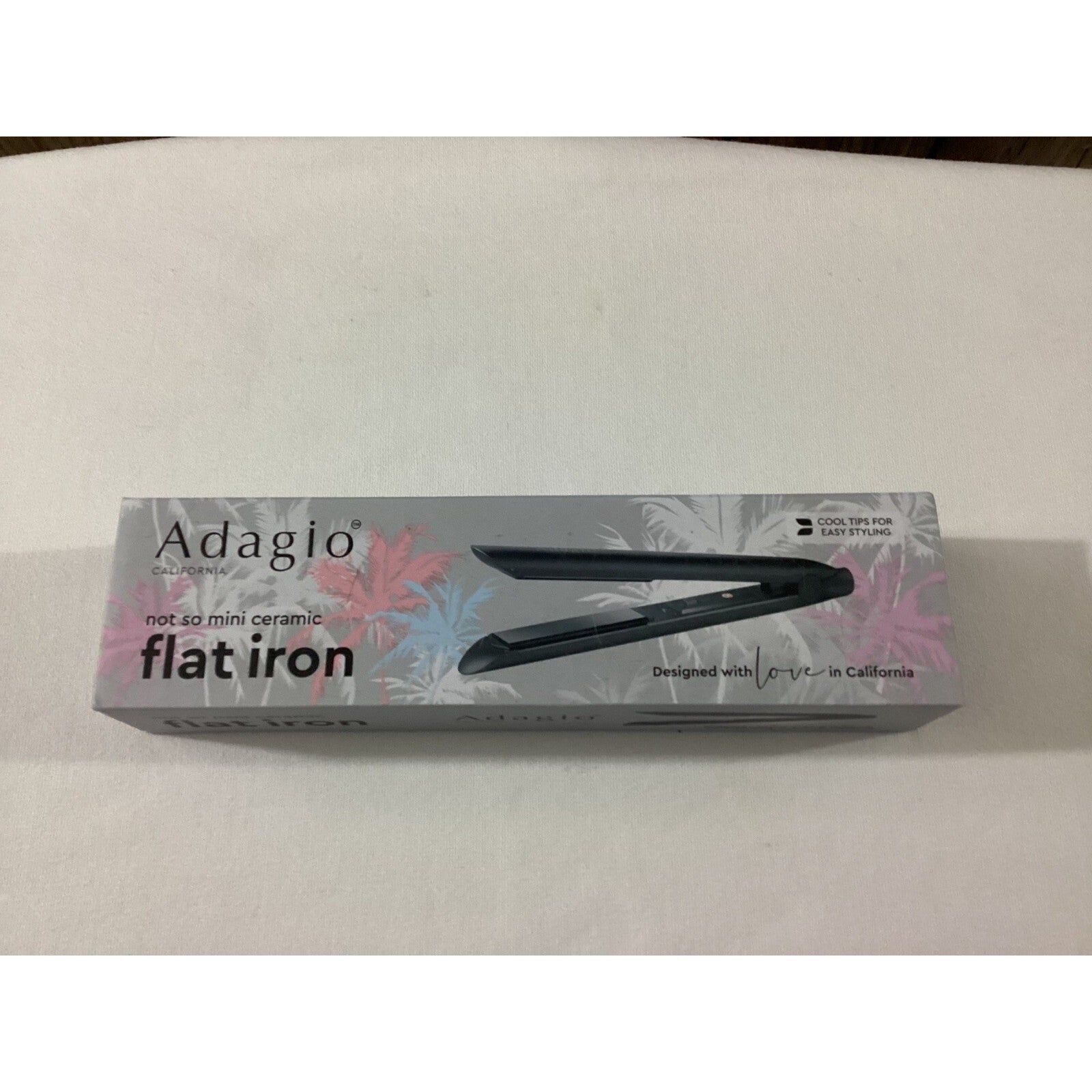 Adagio Ceramic Flat Iron Not so Mini new boxed