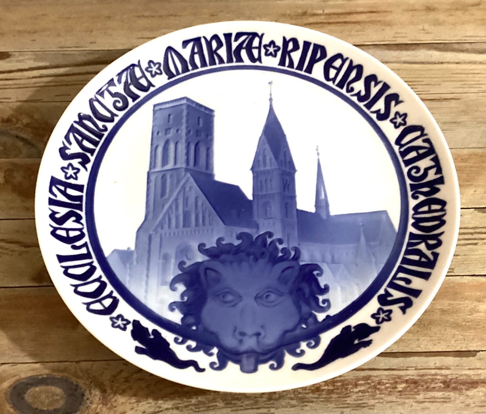 Bing And Grondahl White Blue Commemorative Plate From 1908 BG Cm28