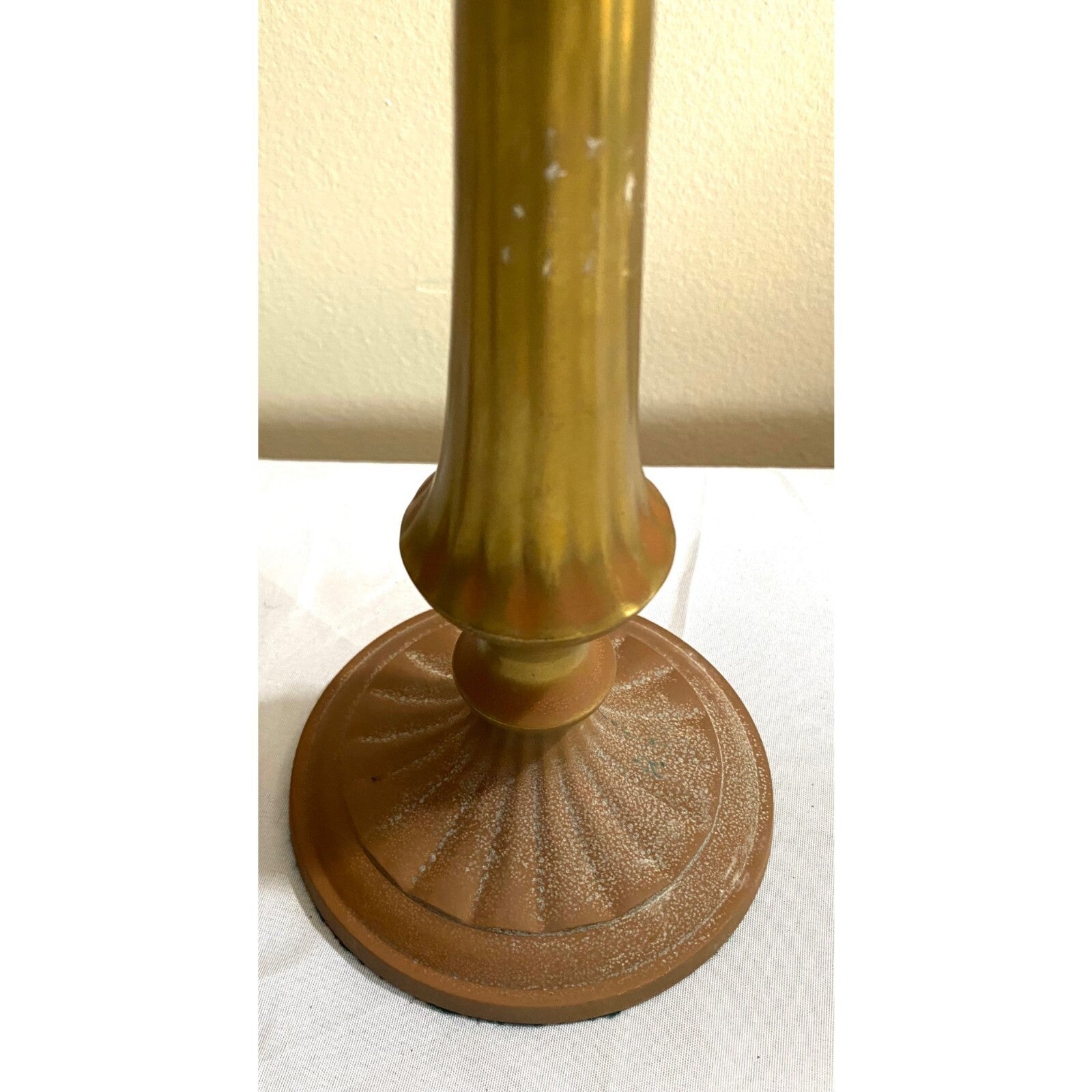Pair of 2 Antique Brass Candle holders