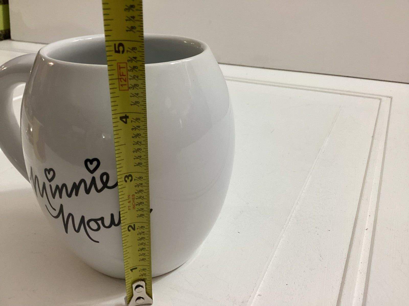 Vintage White Disney Minnie Mouse Collectible Mug