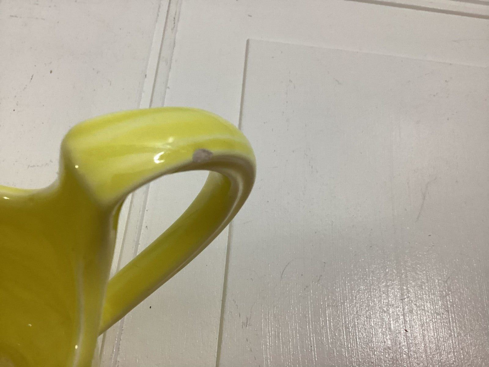 2 Pieces French Vintage Yellow Bon Vivant Gravy Boat W/Under Plate