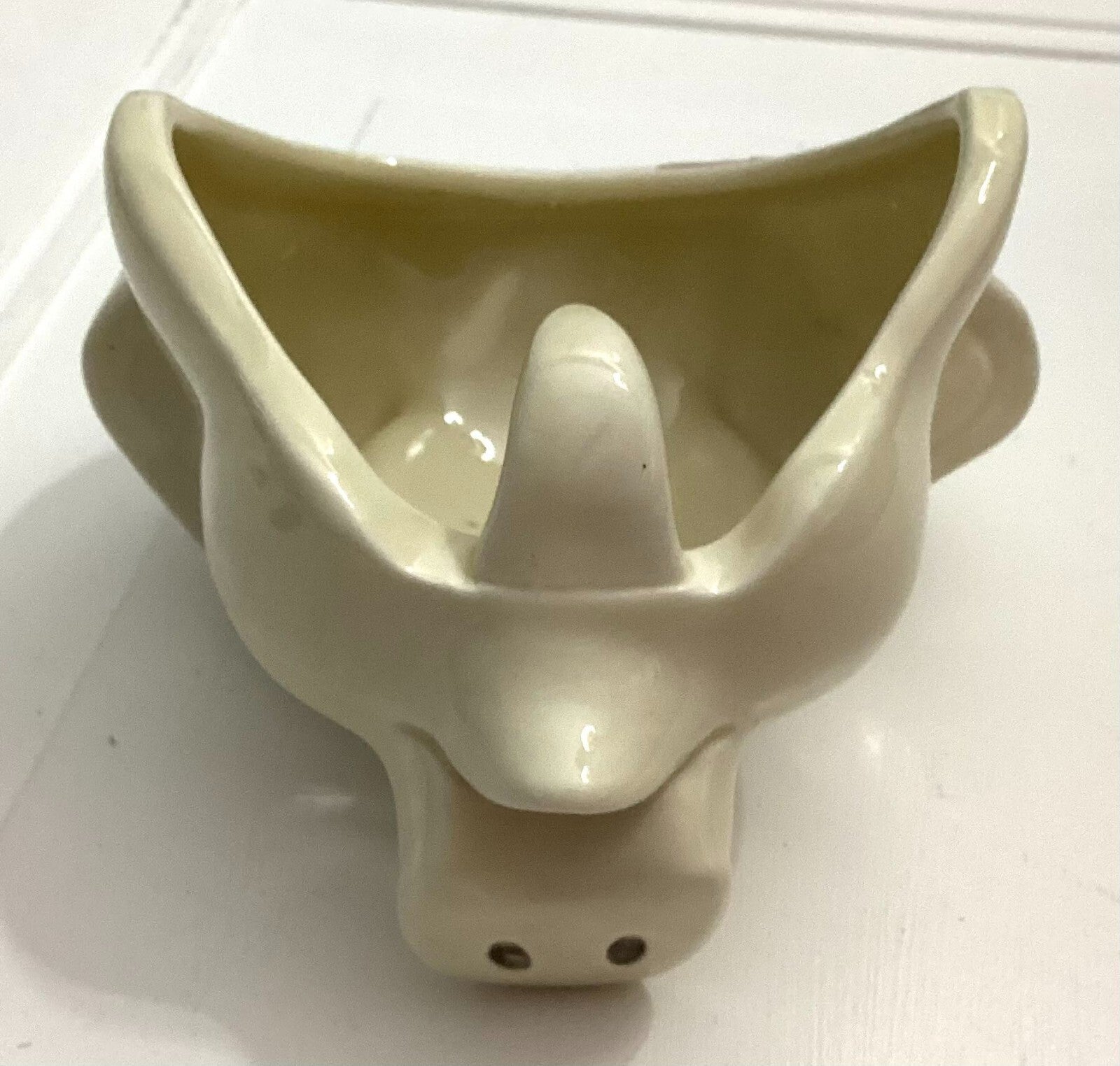 Vintage Ceramic Wall Hanging Pig Towel/Apron Hooks