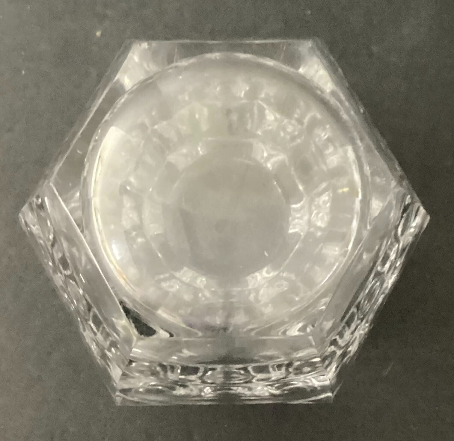 Octagonal Shaped Heavy Crystal Small Vase/Paperweight