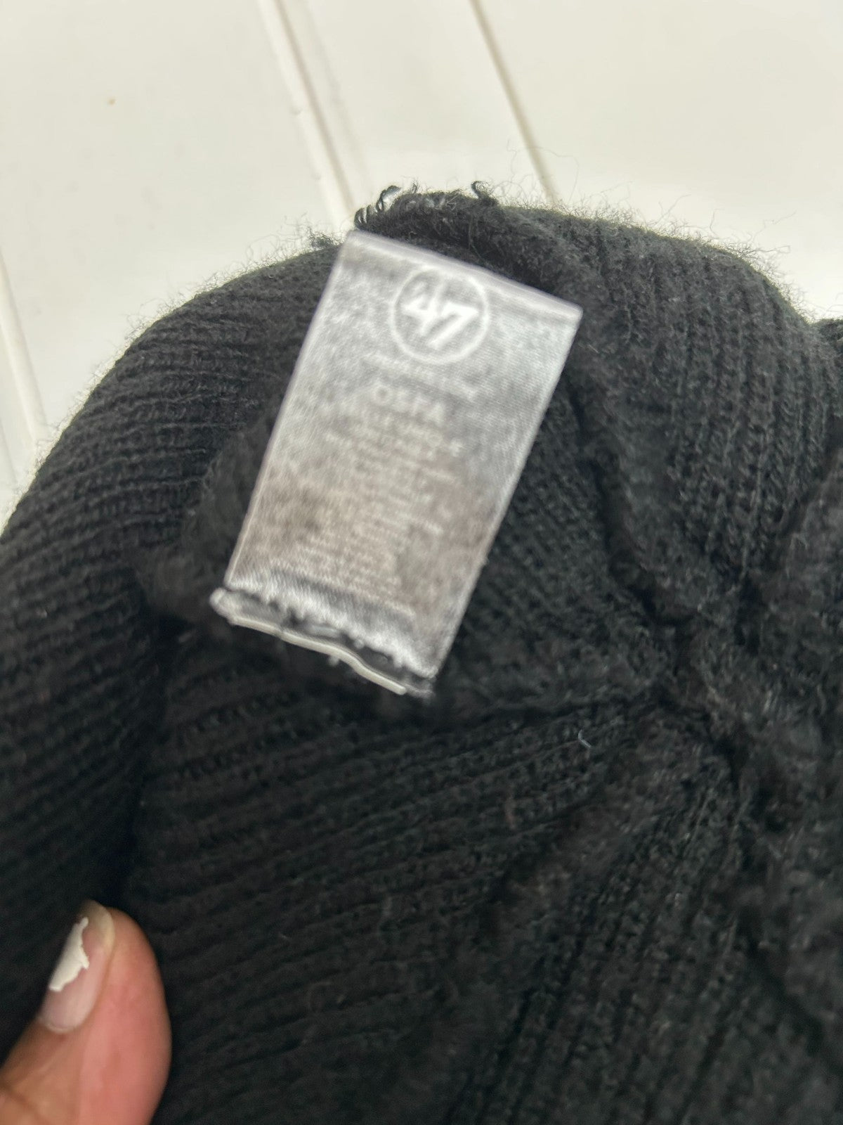 47 Brand Las Vegas Raiders Football Team Unisex Black/White Beanie - One Size