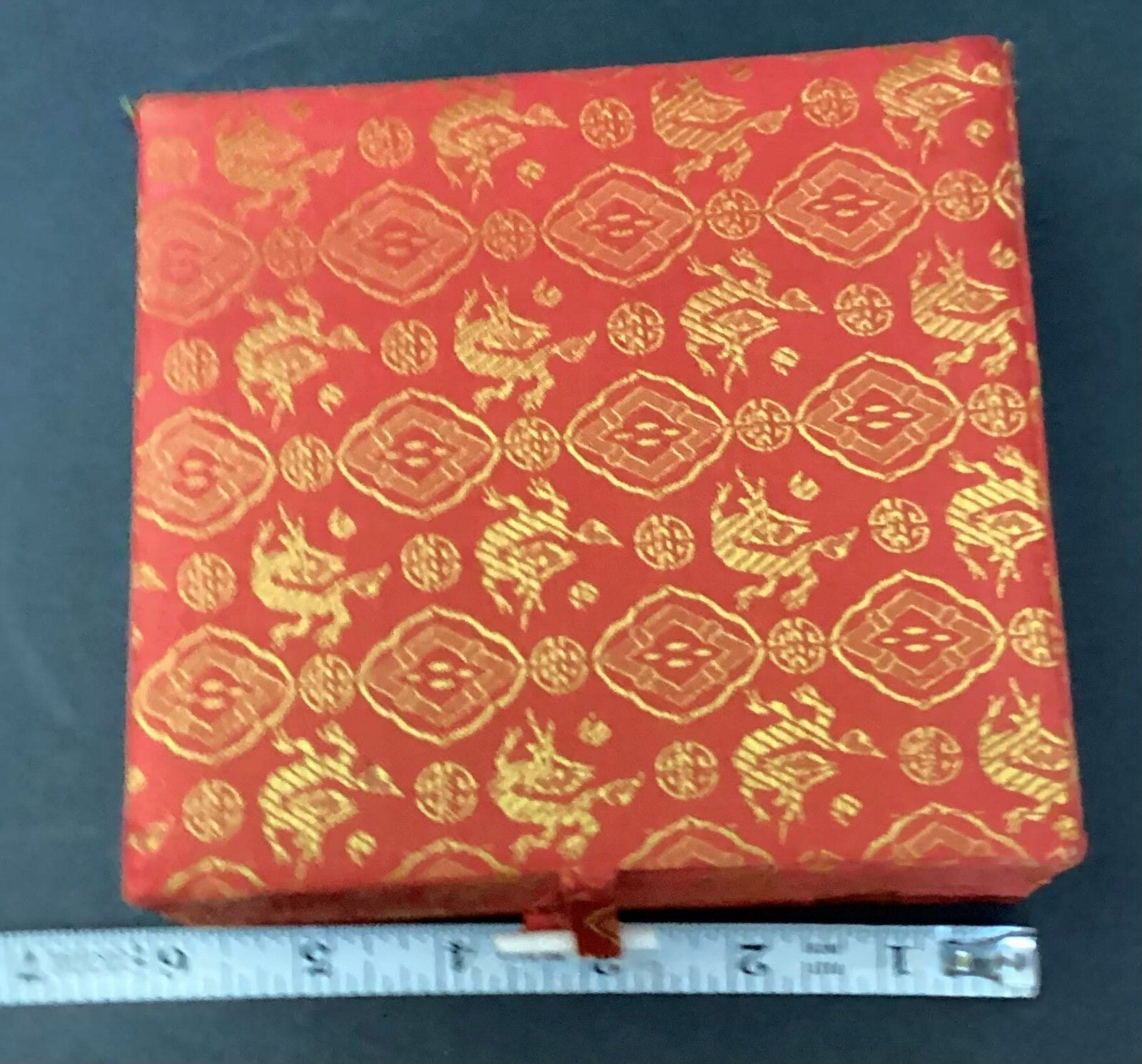 Vintage Asian Jade Stamp Box Set With Red Wax