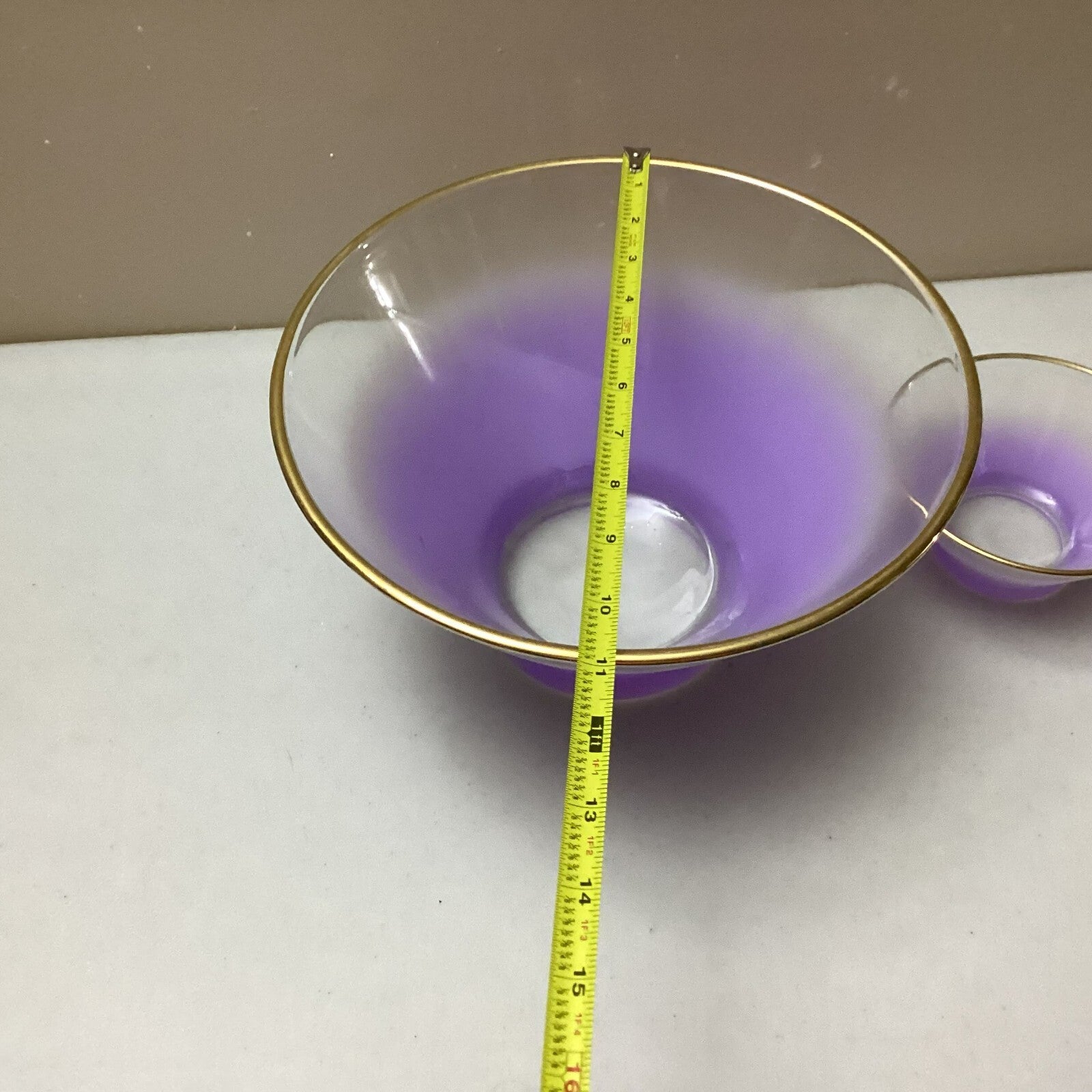 2 Pieces Set Of Vintage Purple Blendo Bowl Set
