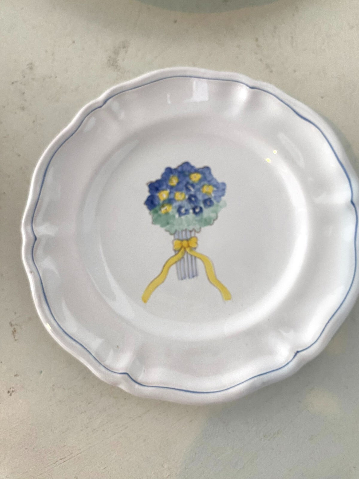 6 Dinner 6 Salad Plates By Made In Italy 8”, 10.5”