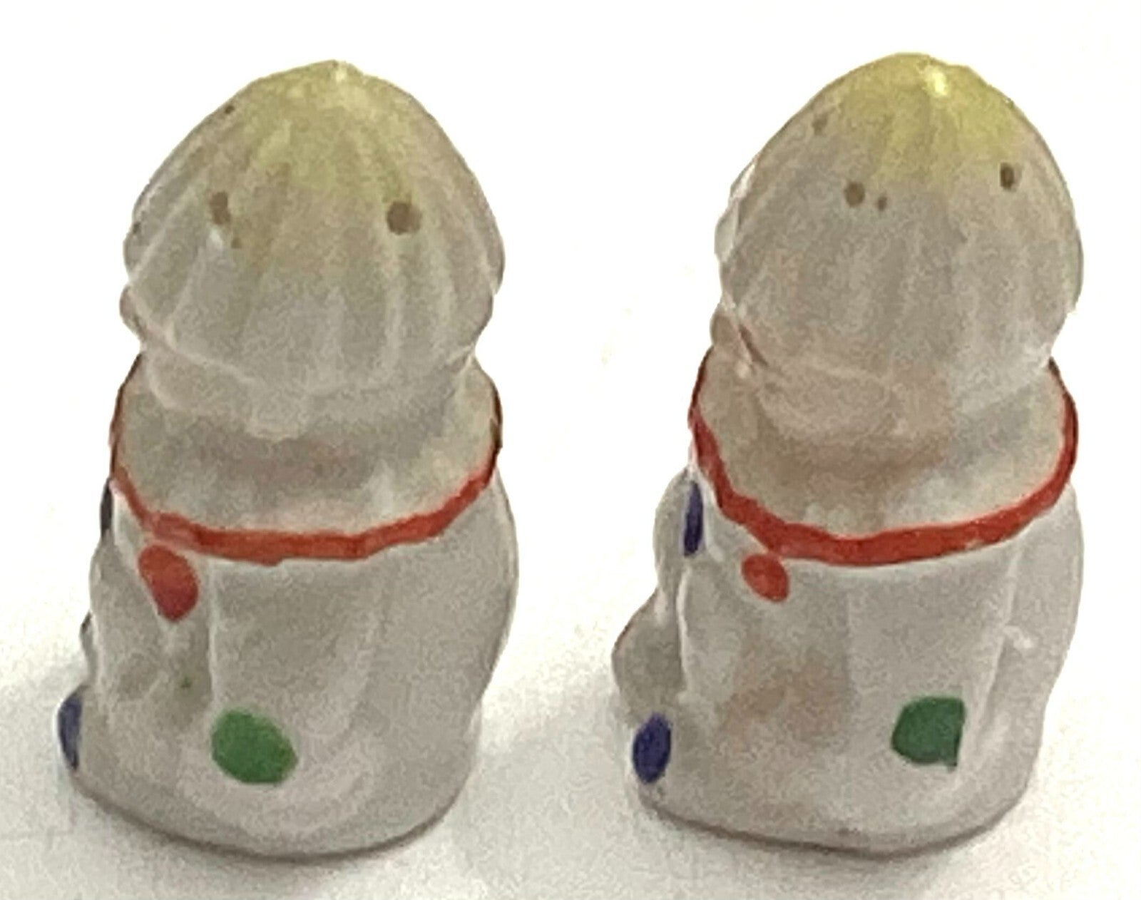 Vintage Sitting Sad Clowns Salt And Pepper Shakers Set