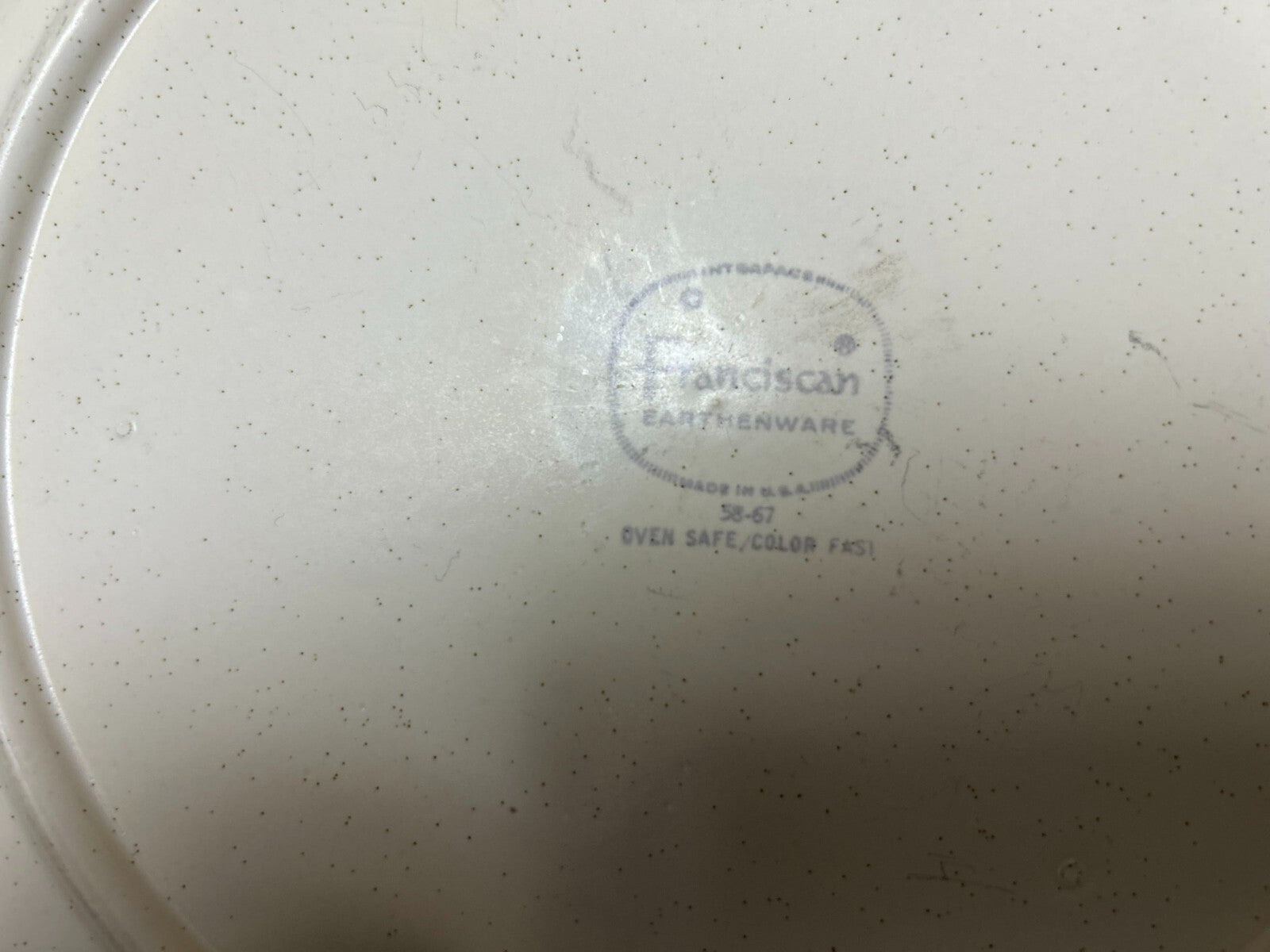 Vintage Set Of 7 Franciscan Earthenware Oven Safe Dinner Plate