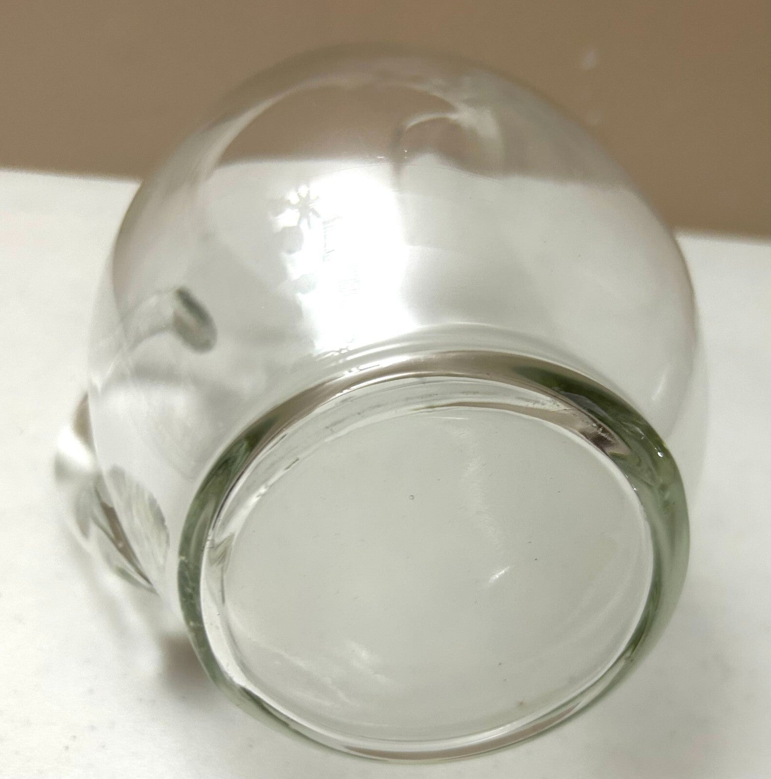 Vintage Libbey 10” Crystal Glass Sangria pitcher Ice Guard Mouth 2.5 Quarts