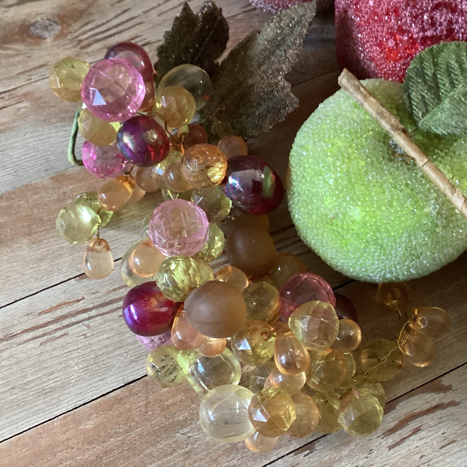 Assorted Kitchen And Dining Table Decoration Centerpiece Frosted Fruits 12 Pcs