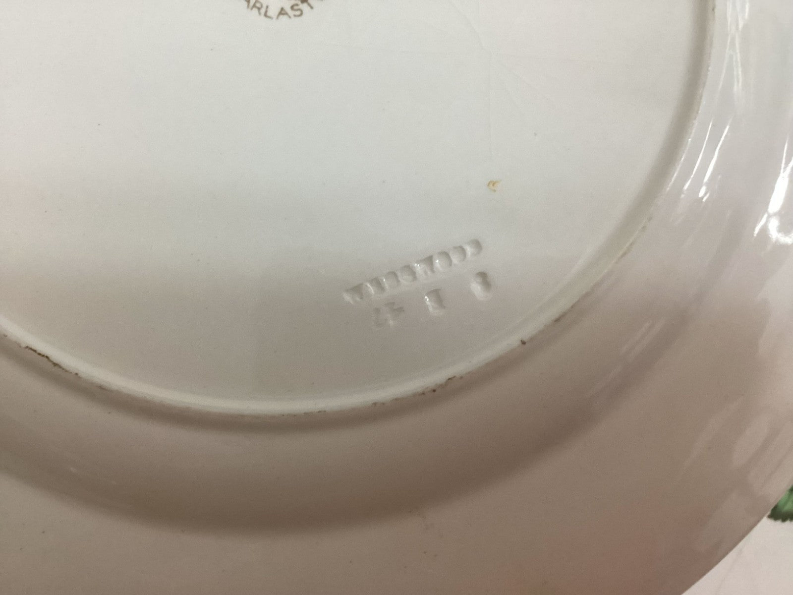 Lot Of 9 Vintage Wedgwood White Moss Rose Dish Plates