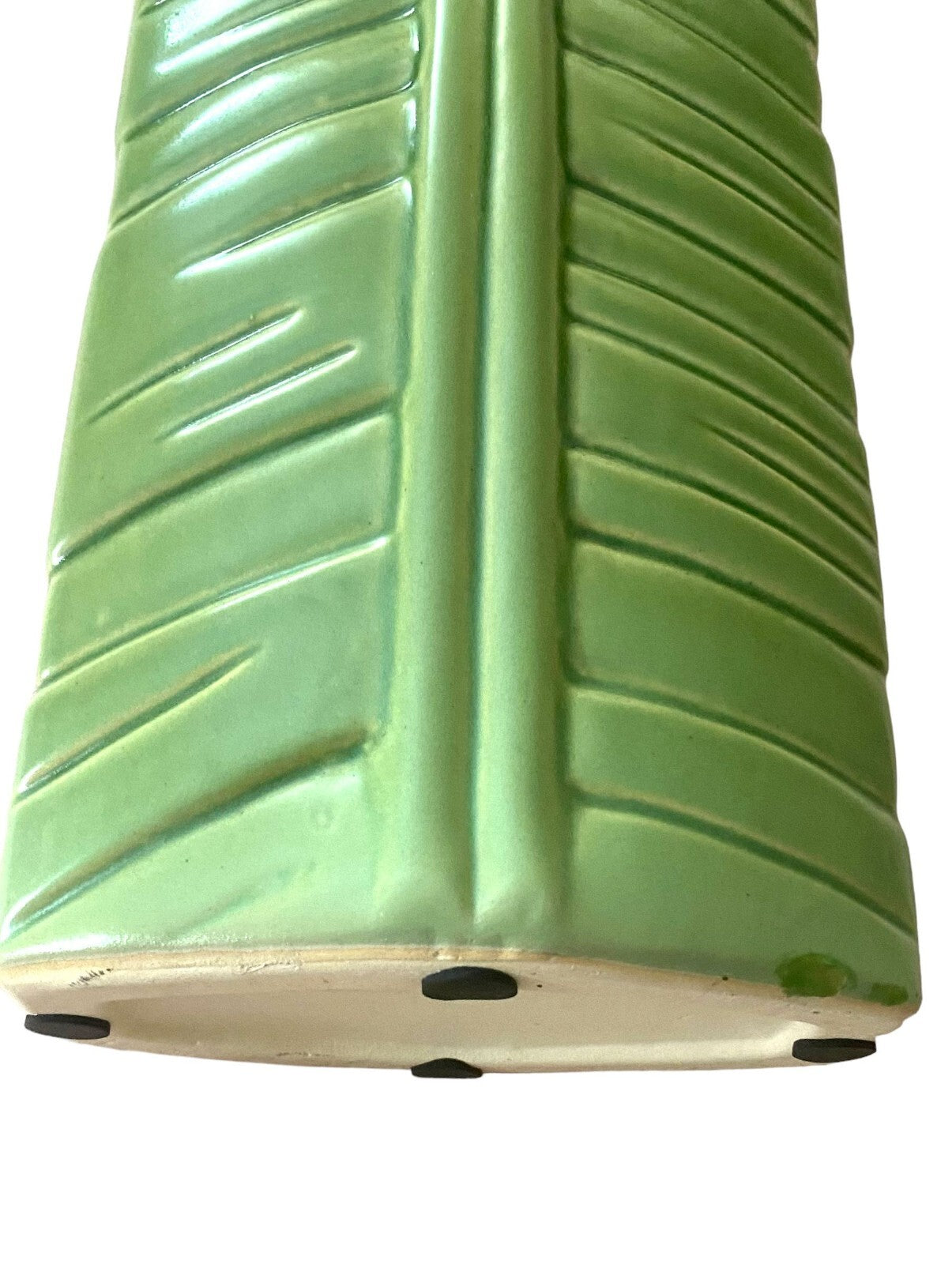 Vintage Green Collectible Display 14 Inches Tall Bottle Vase