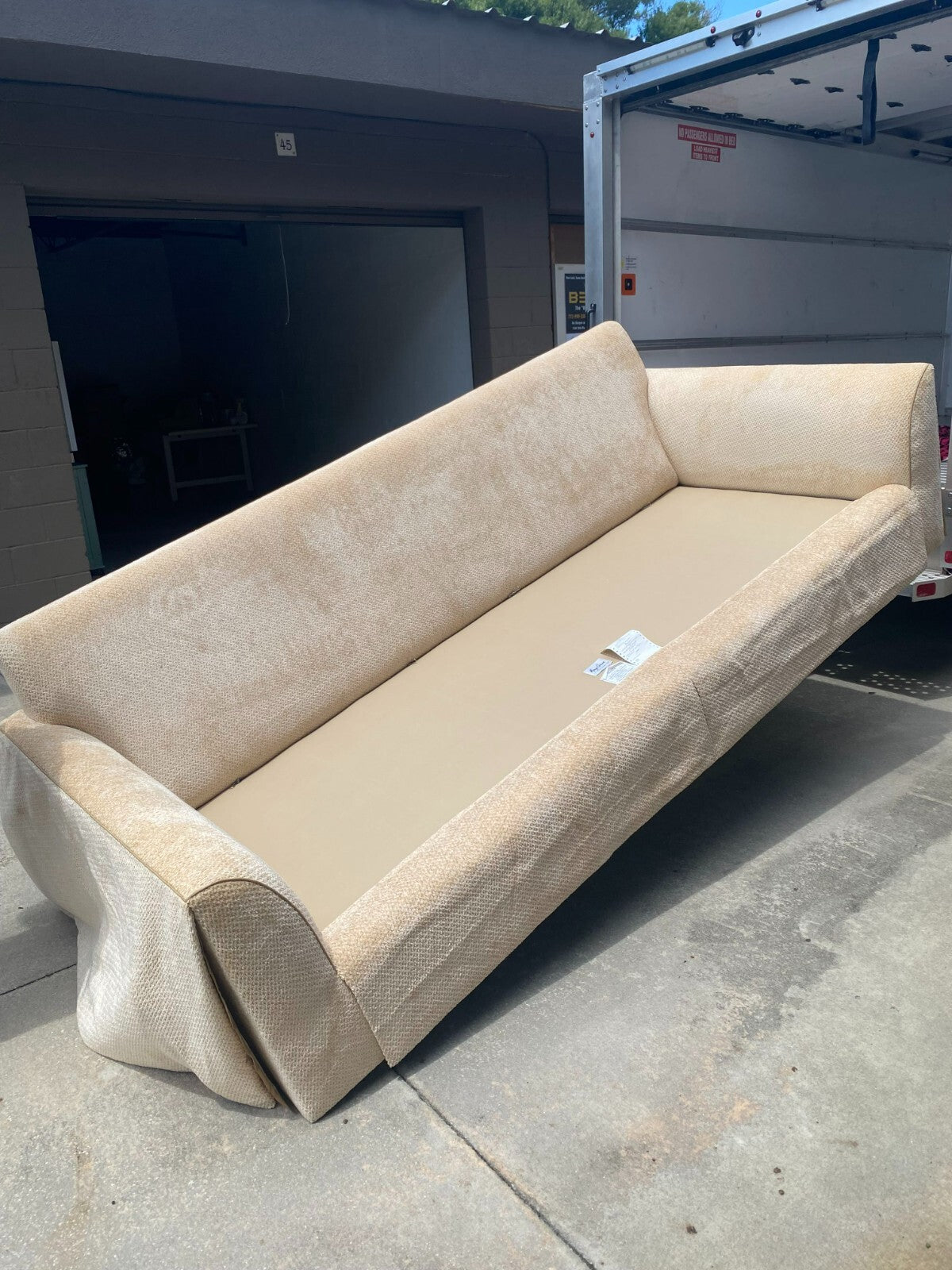 Marge Carson Extra Large Beige Sofa