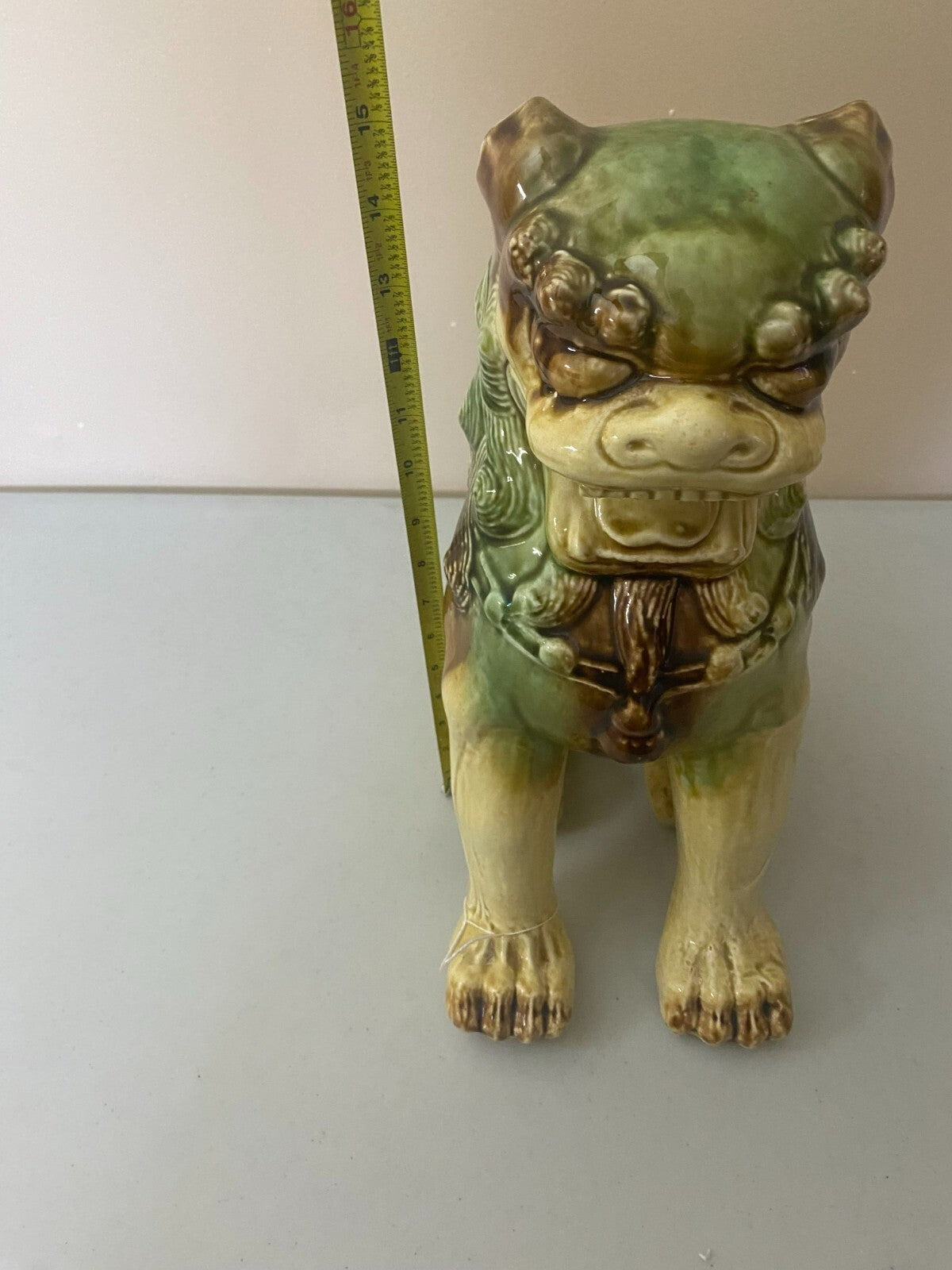 Vintage Ceramic Tall Foo Dog Figurine