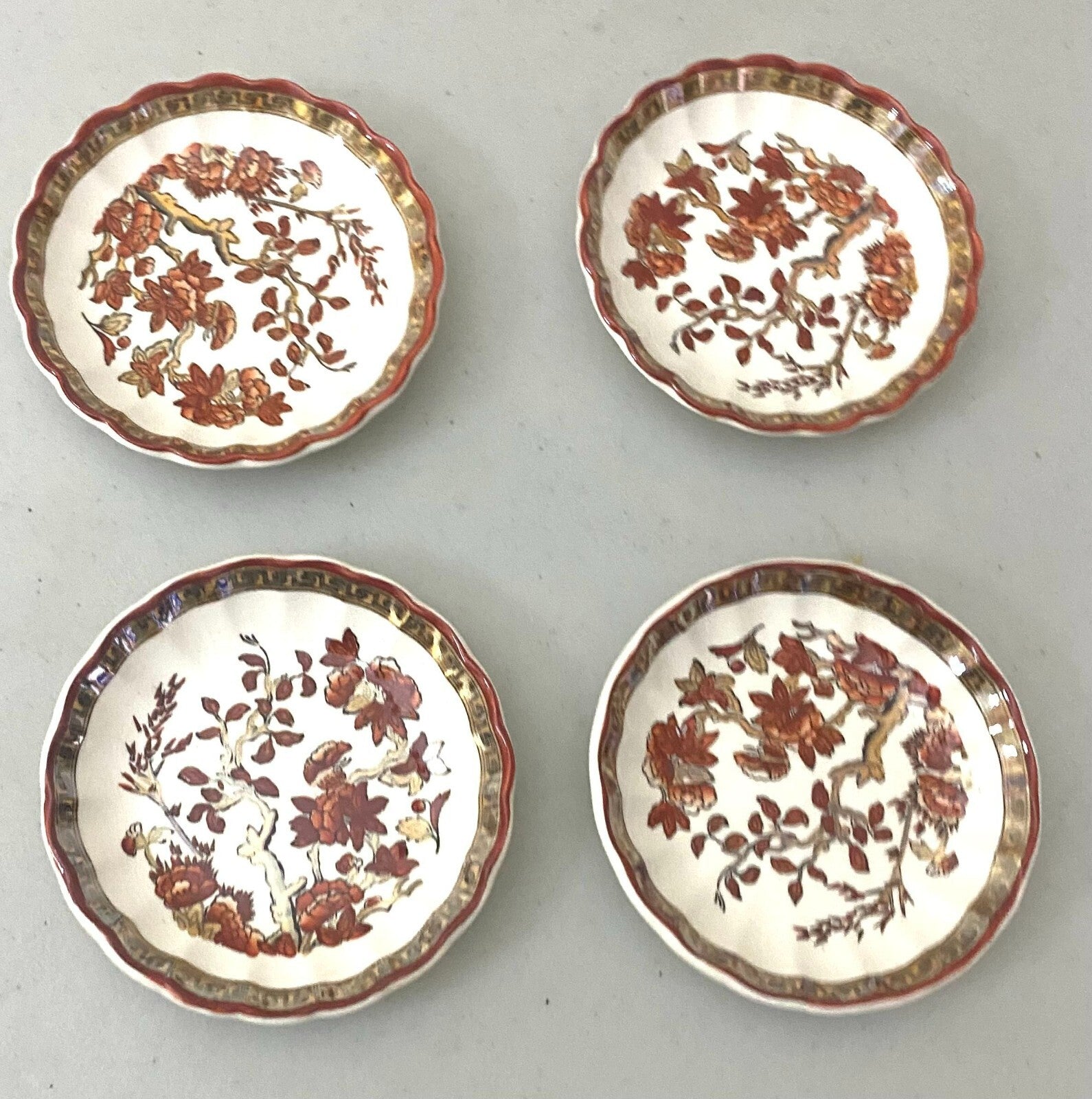 Lot Of 4 Spode Butter Pat/Salt Dishes 3.5 x 0.5