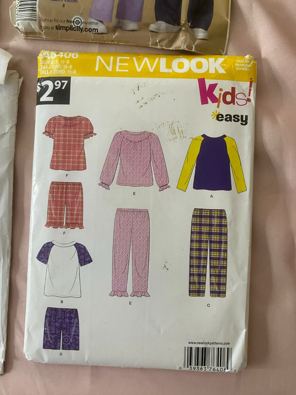 Lot Of 7 Assorted Sewing Pattern For Beginners For Adults Clothing, Scrub, Kids