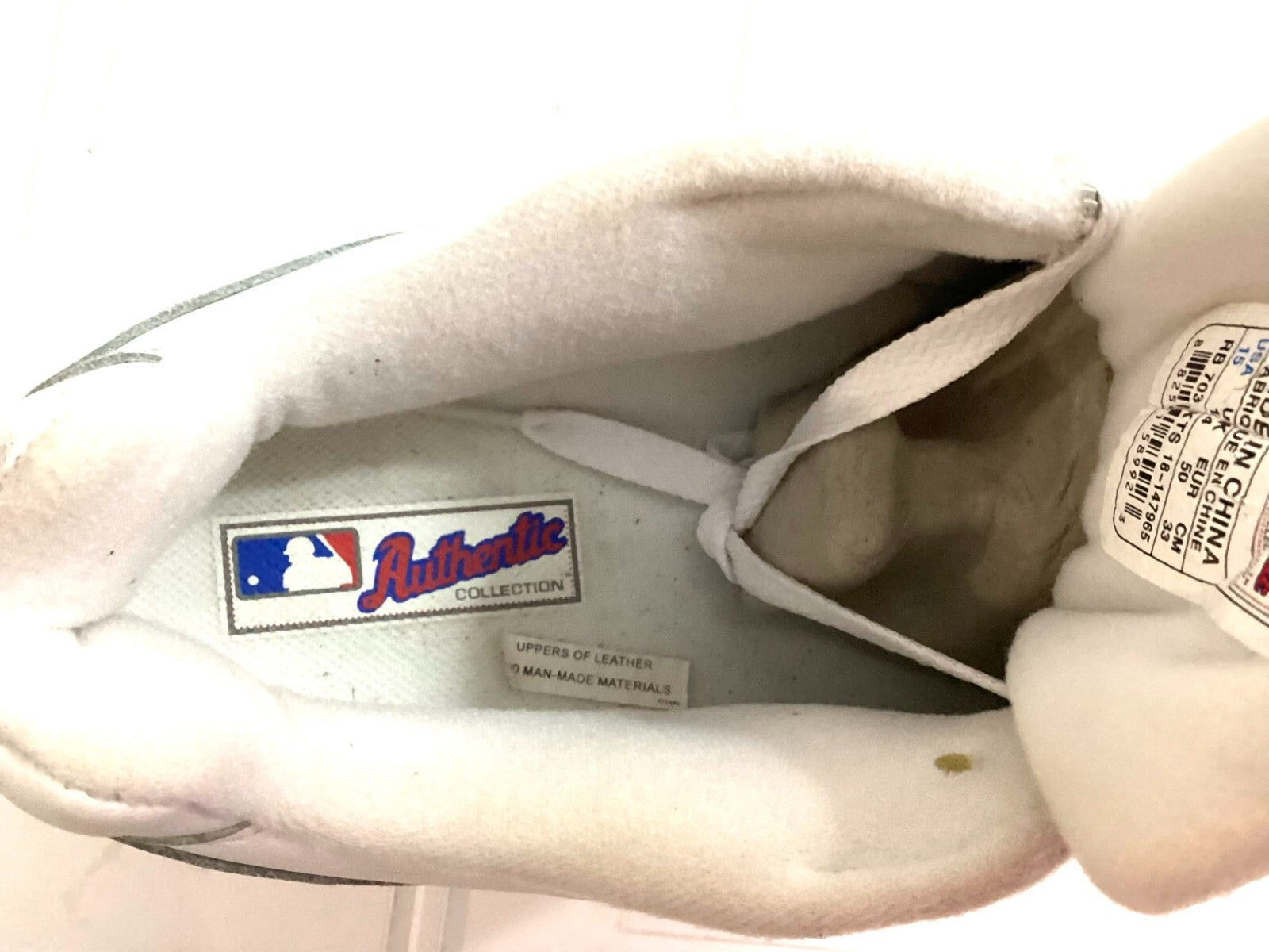 Reeboks Men's Authentic Collection Sneakers New York Yankees Sneakers Size 15