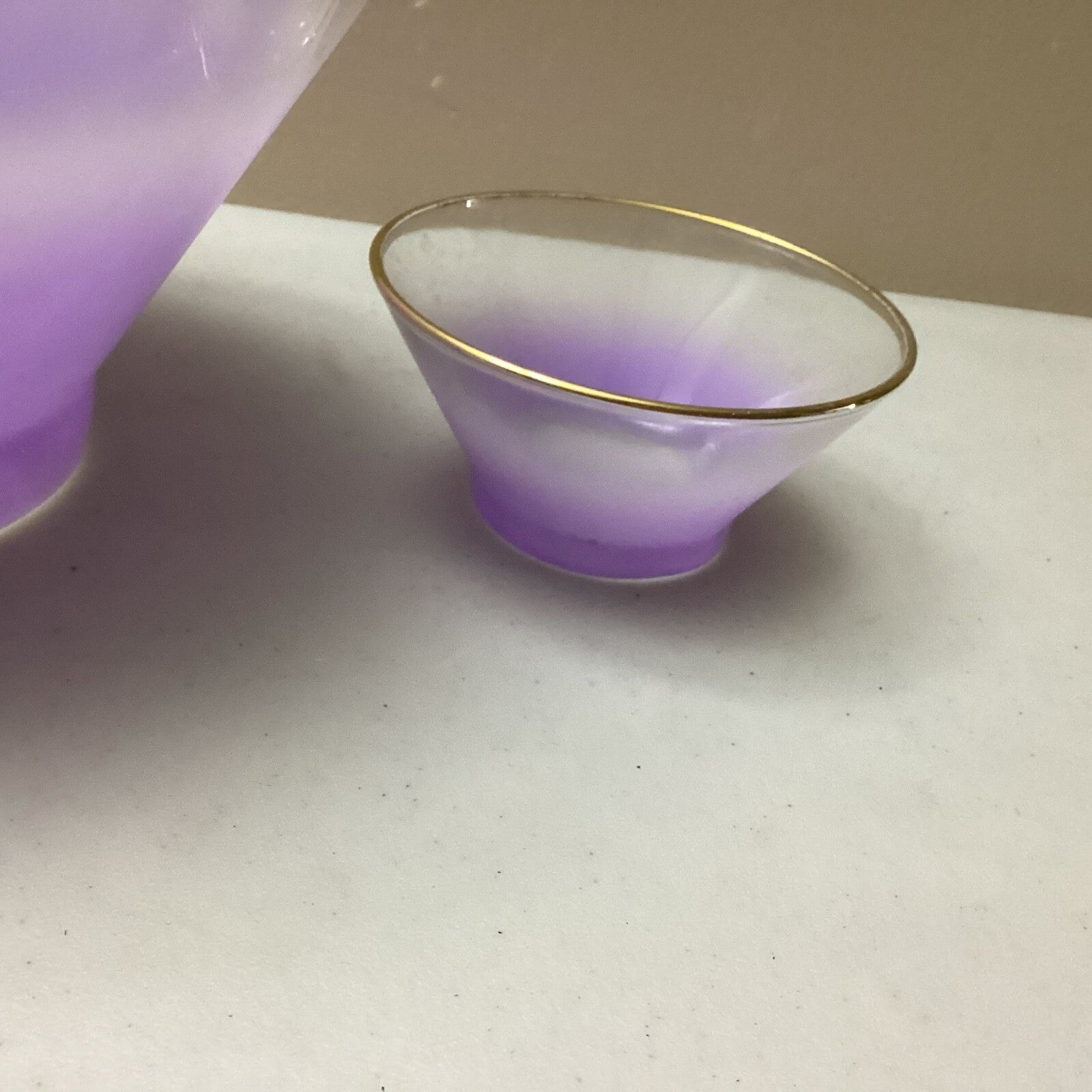 2 Pieces Set Of Vintage Purple Blendo Bowl Set