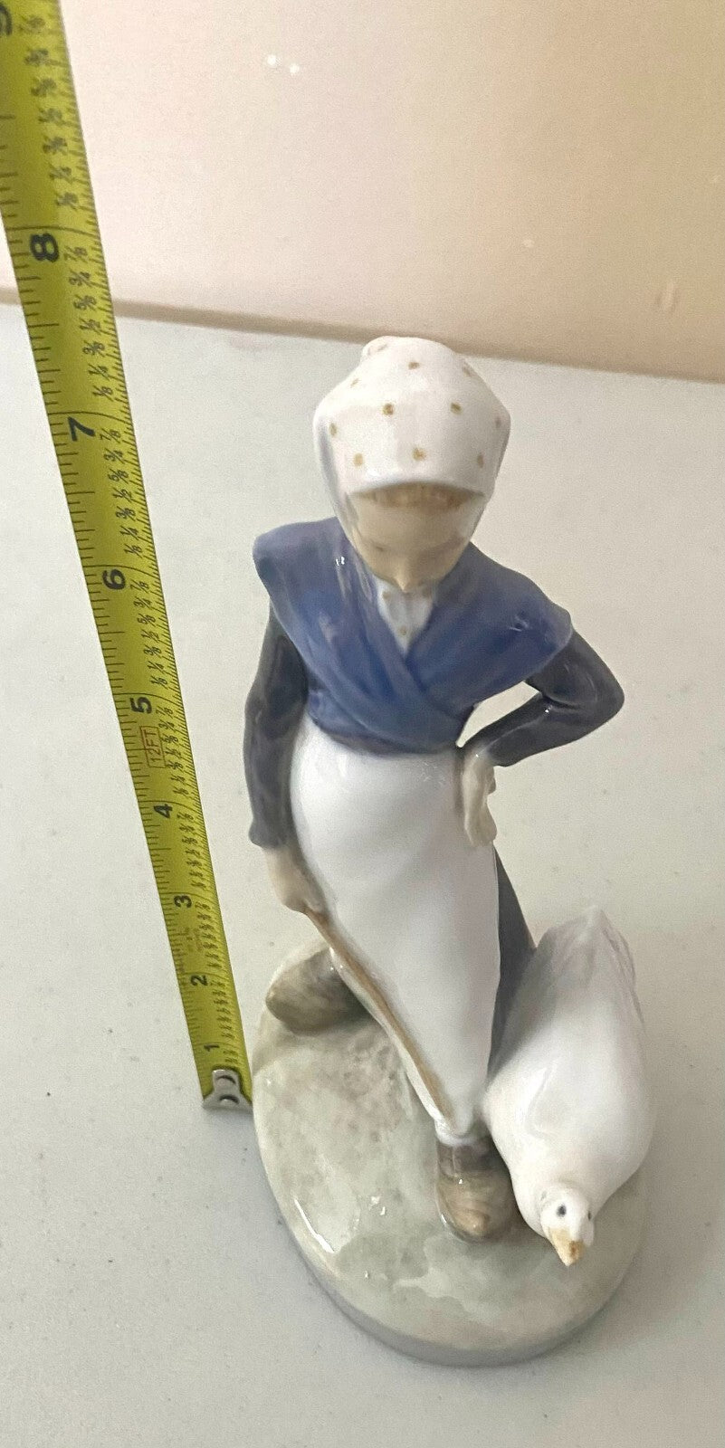 Vintage Royal Copenhagen Girl With Geese Display Figurine