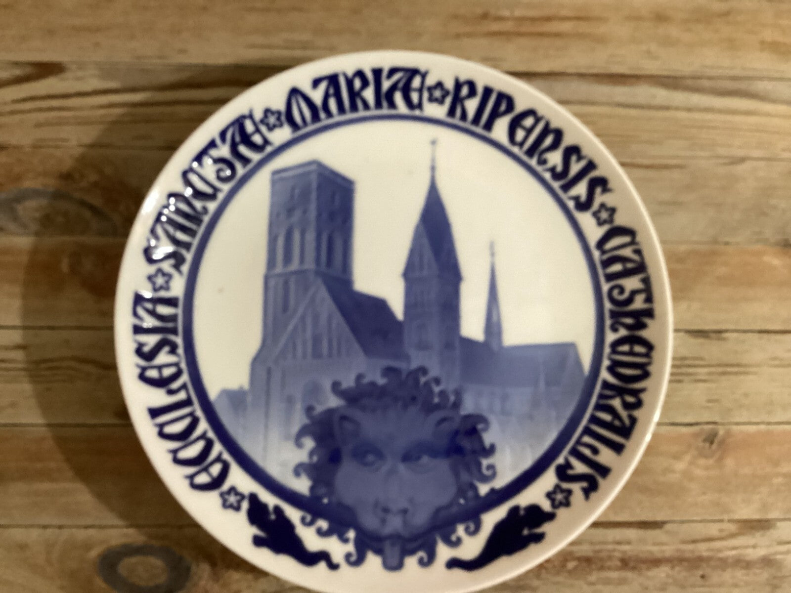 Bing And Grondahl White Blue Commemorative Plate From 1908 BG Cm28