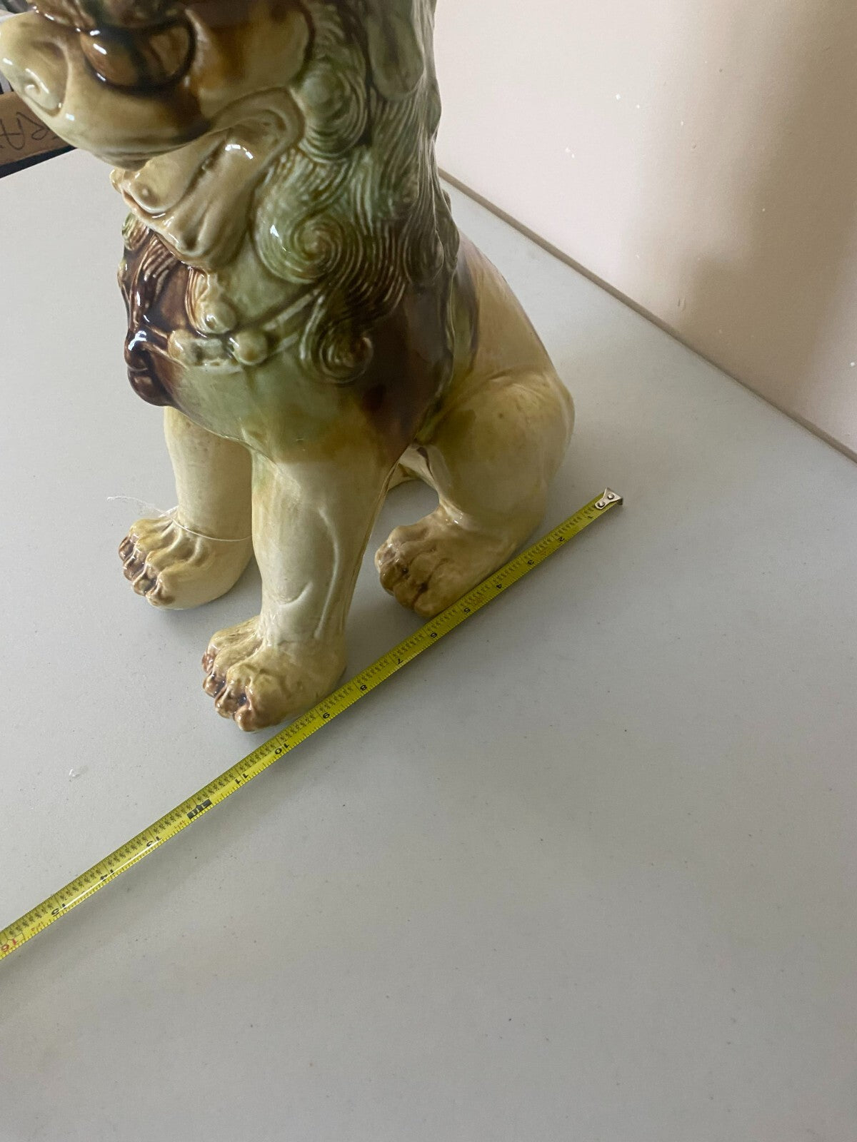 Vintage Ceramic Tall Foo Dog Figurine