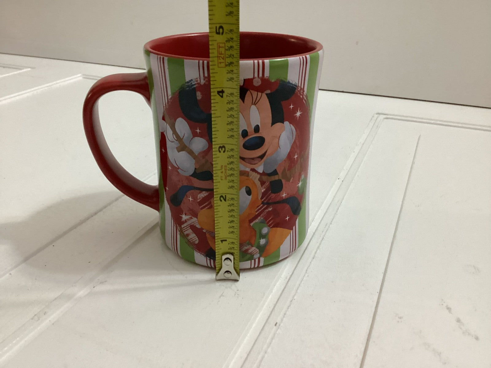 Disney Multicolor Christmas Theme Mickey, Minnie And Pluto Mug