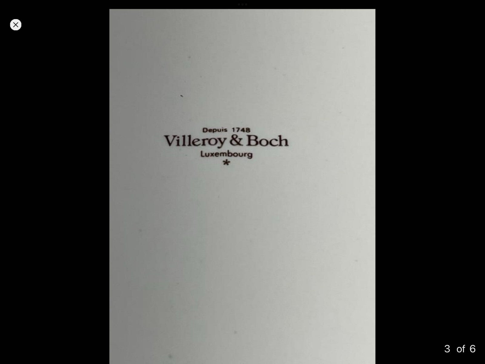 Set Of 24 Pcs For 8 Of Luxembourg Villeroy & Boch White With Red Trim