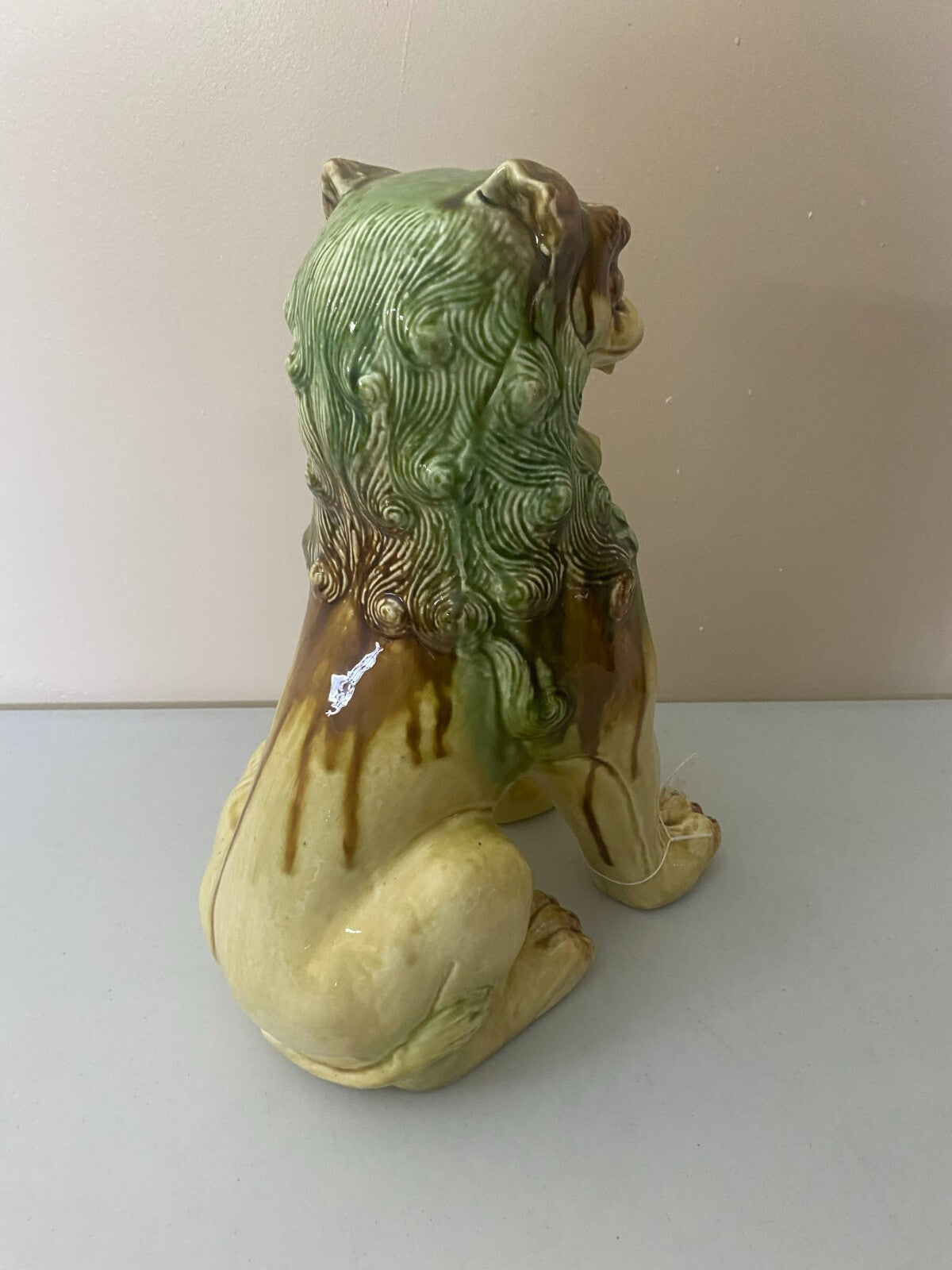 Vintage Ceramic Tall Foo Dog Figurine