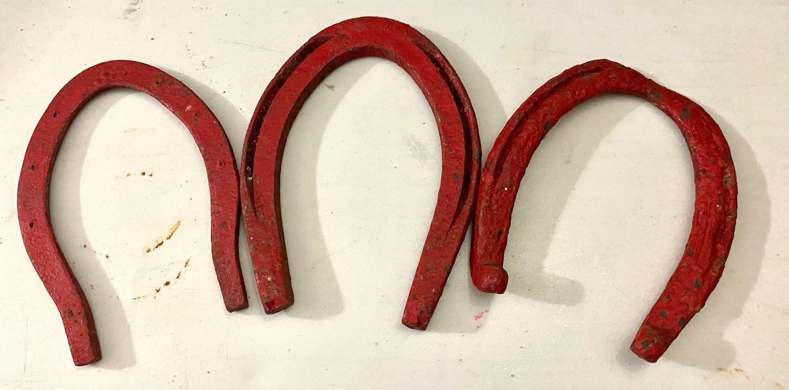 Set of 3 red Shoe Horse Home decor
