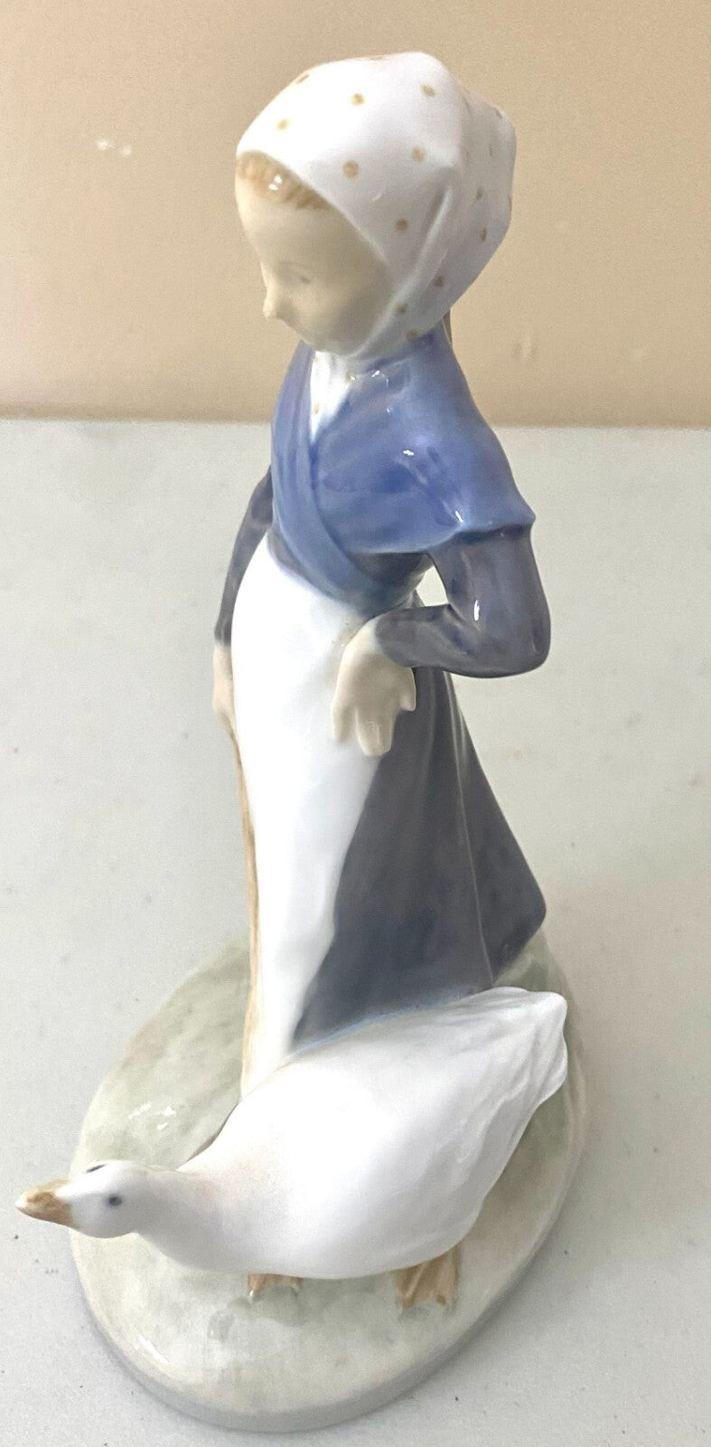 Vintage Royal Copenhagen Girl With Geese Display Figurine
